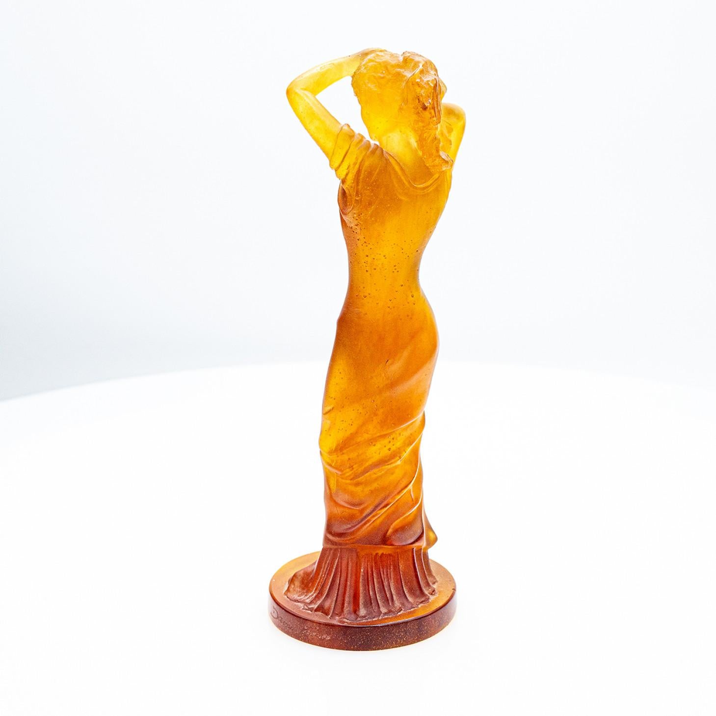 Signed Daum, Pâte De Verre’, Wrapped Woman, Limited Edition, France, 1980 In Good Condition In Rijssen, NL