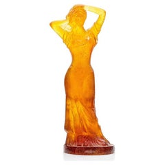 Signed Daum, Pâte De Verre’, Wrapped Woman, Limited Edition, France, 1980