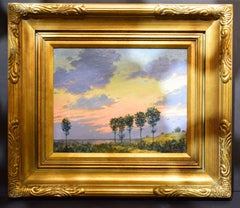 Signed David Henry Gilt Framed Oil on Board, Landscape