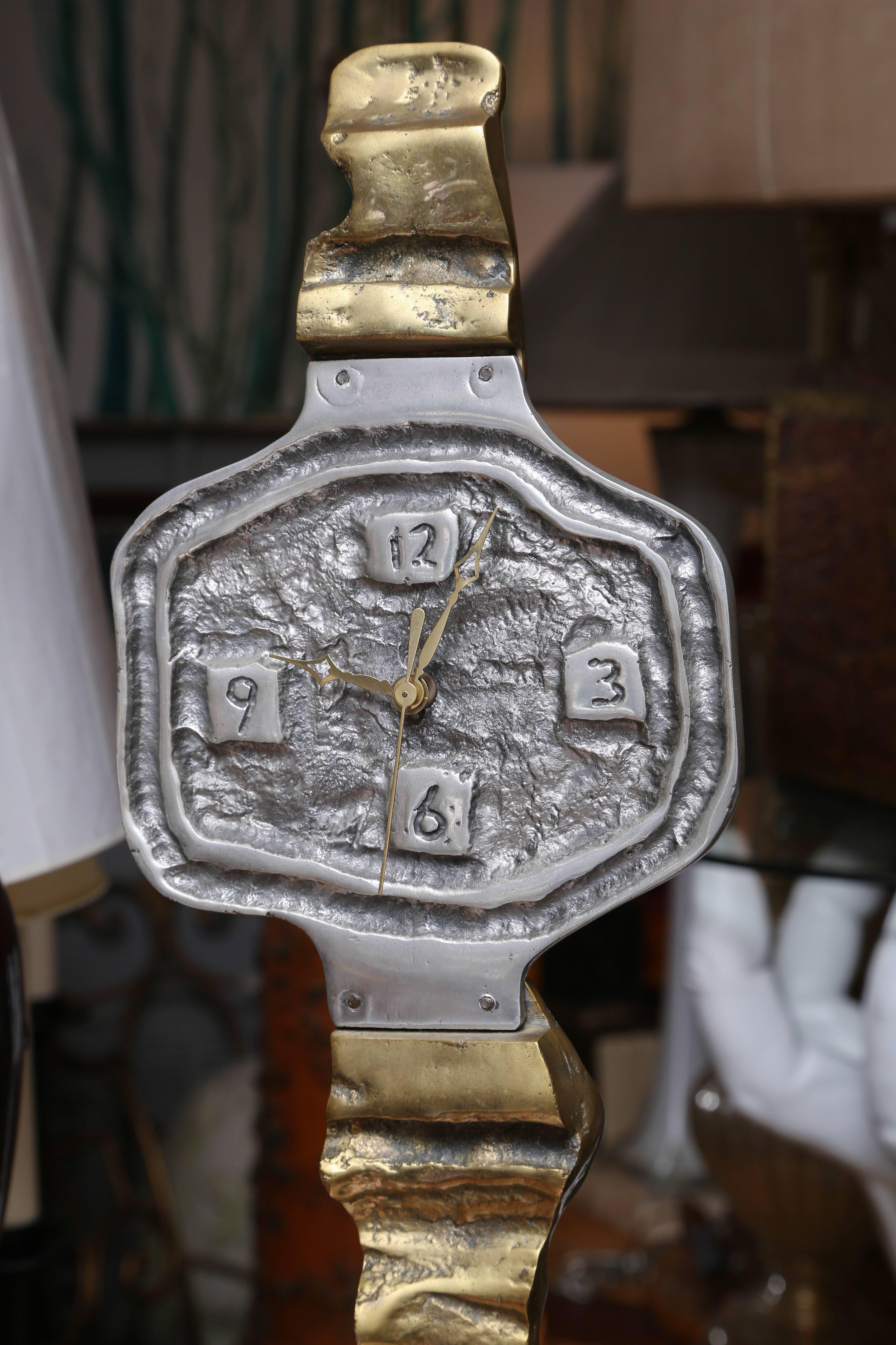 Signed David Marshall Clock In Good Condition In West Palm Beach, FL