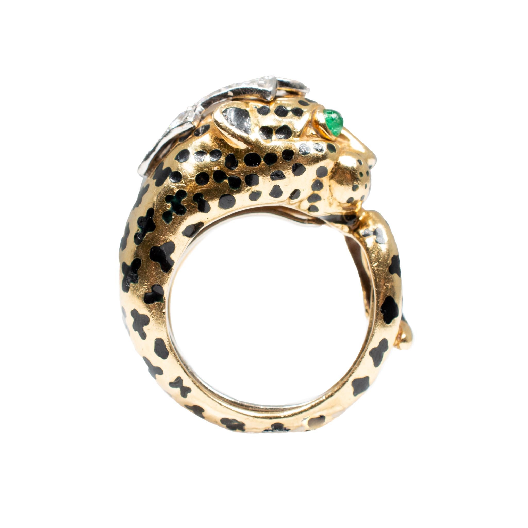 cheetah ring gold