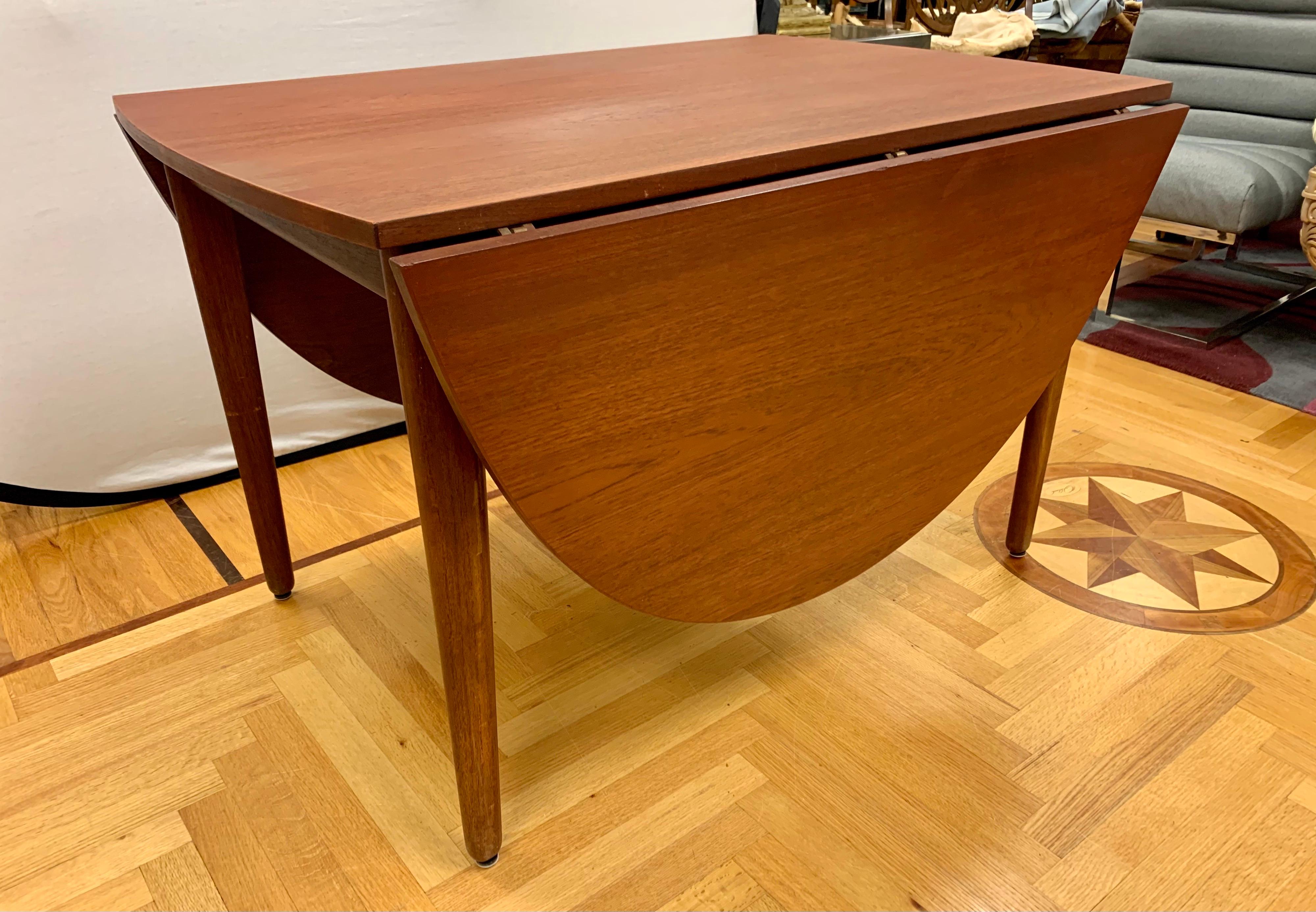 Teak Signed Dining Table by Arne Vodder for Vamo 1958 Danish Mid-Century Modern