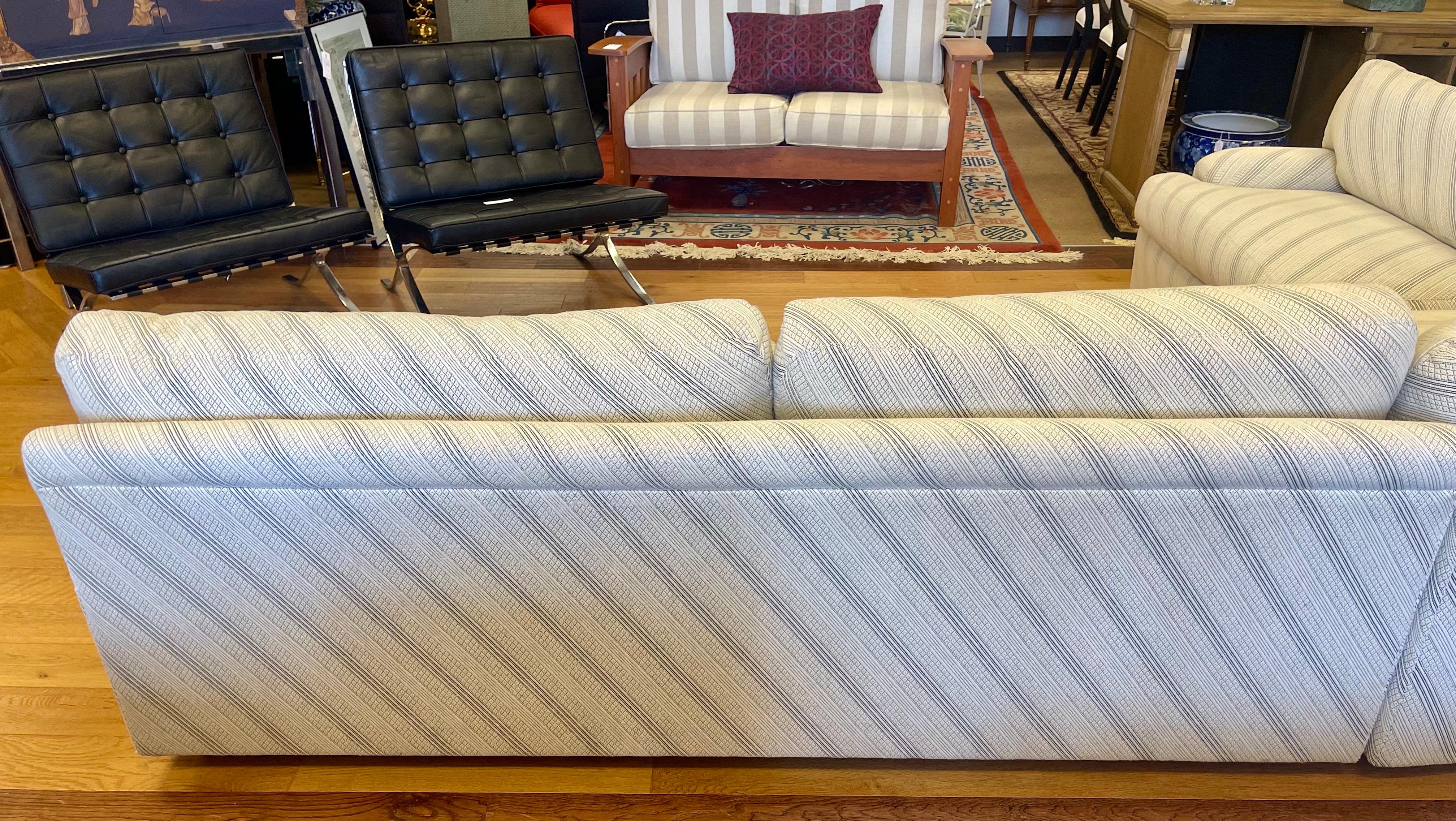 Signed Directional Furniture Mid Century Modern 3PC Curved Sectional Sofa 2
