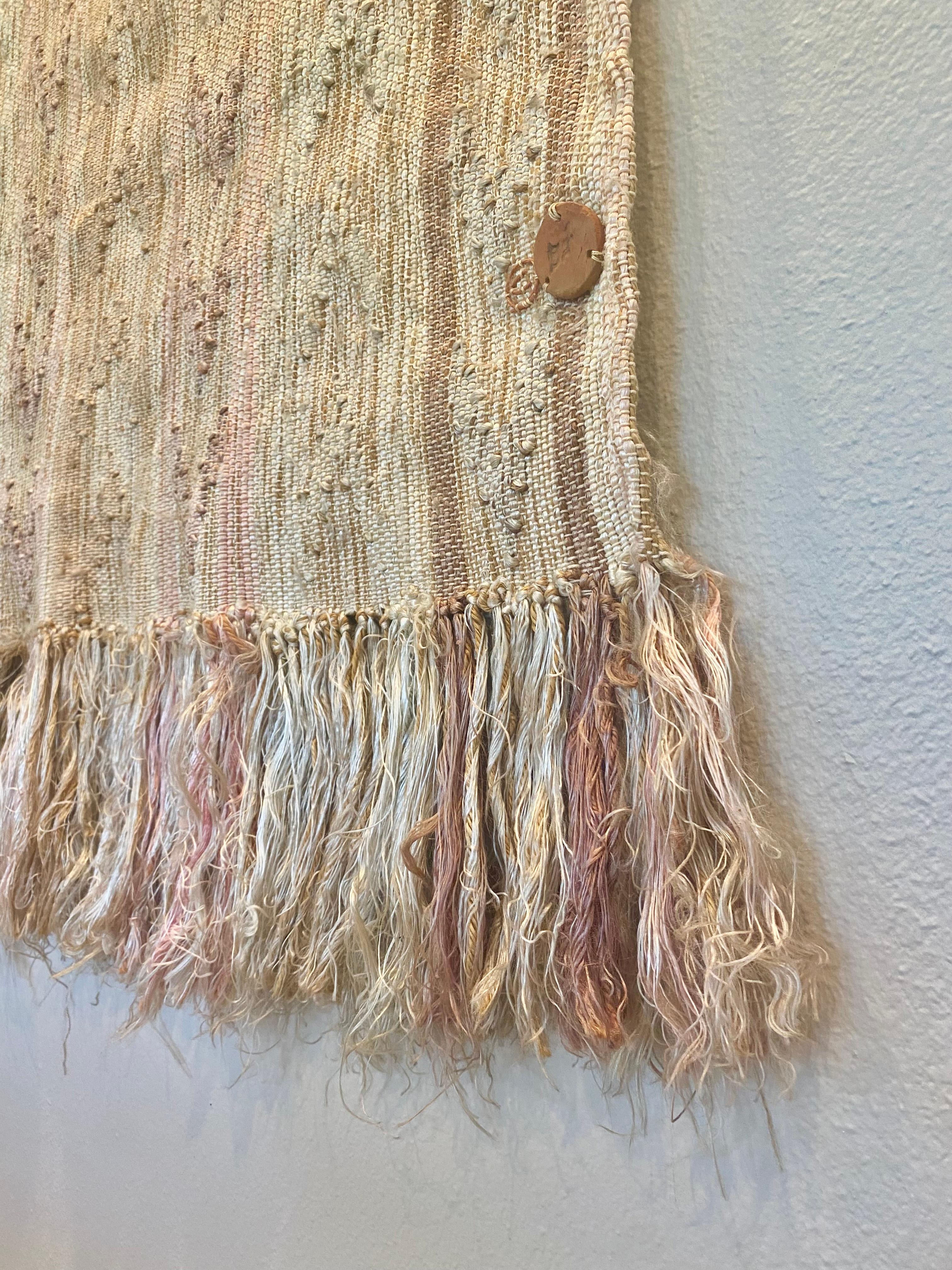 Don Freedman Tapiz de seda tejido en tonos pastel apagados Moderno orgánico en venta