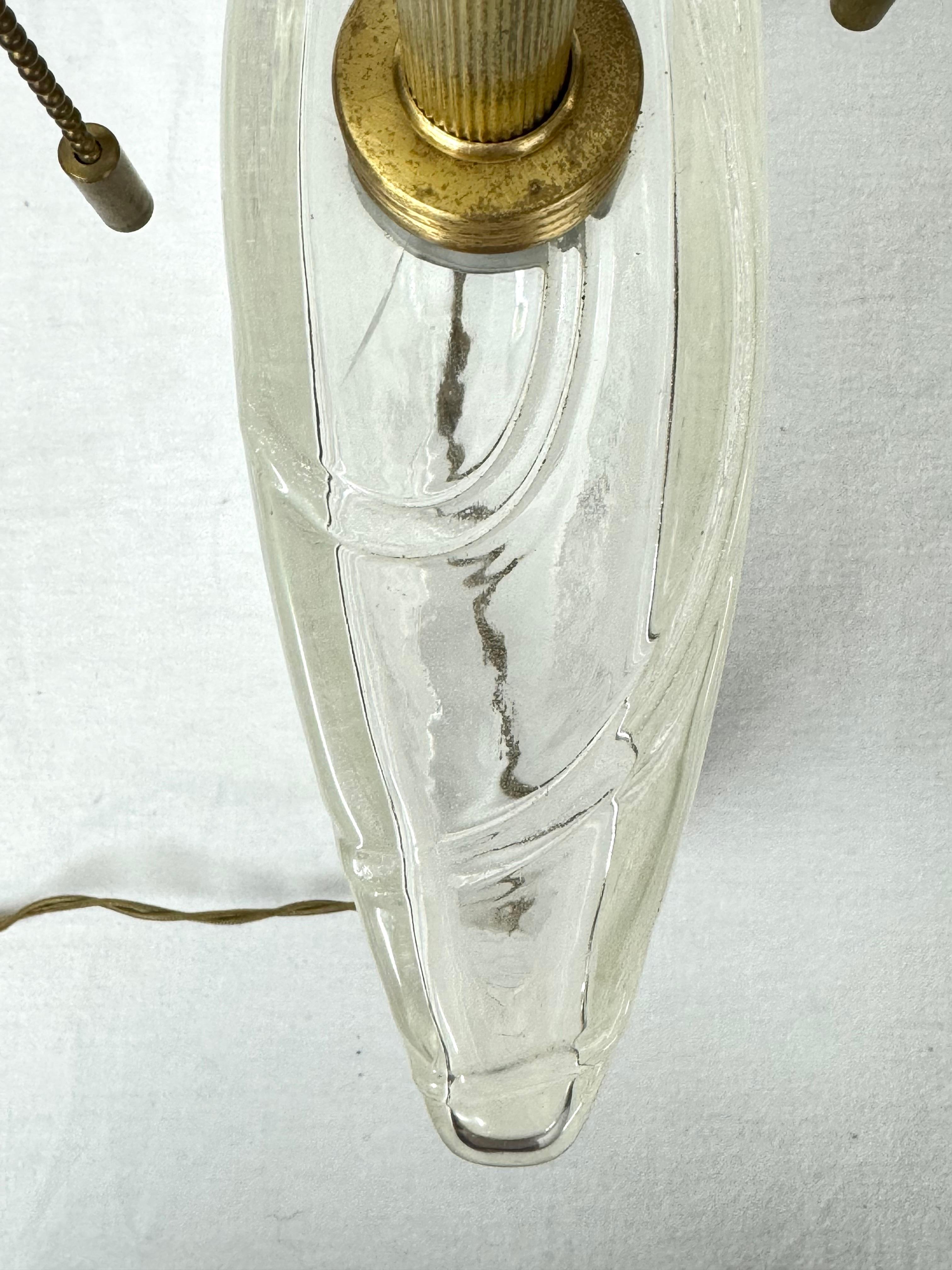 Lámpara de cristal de Murano soplado a mano Donghia firmada en venta 8