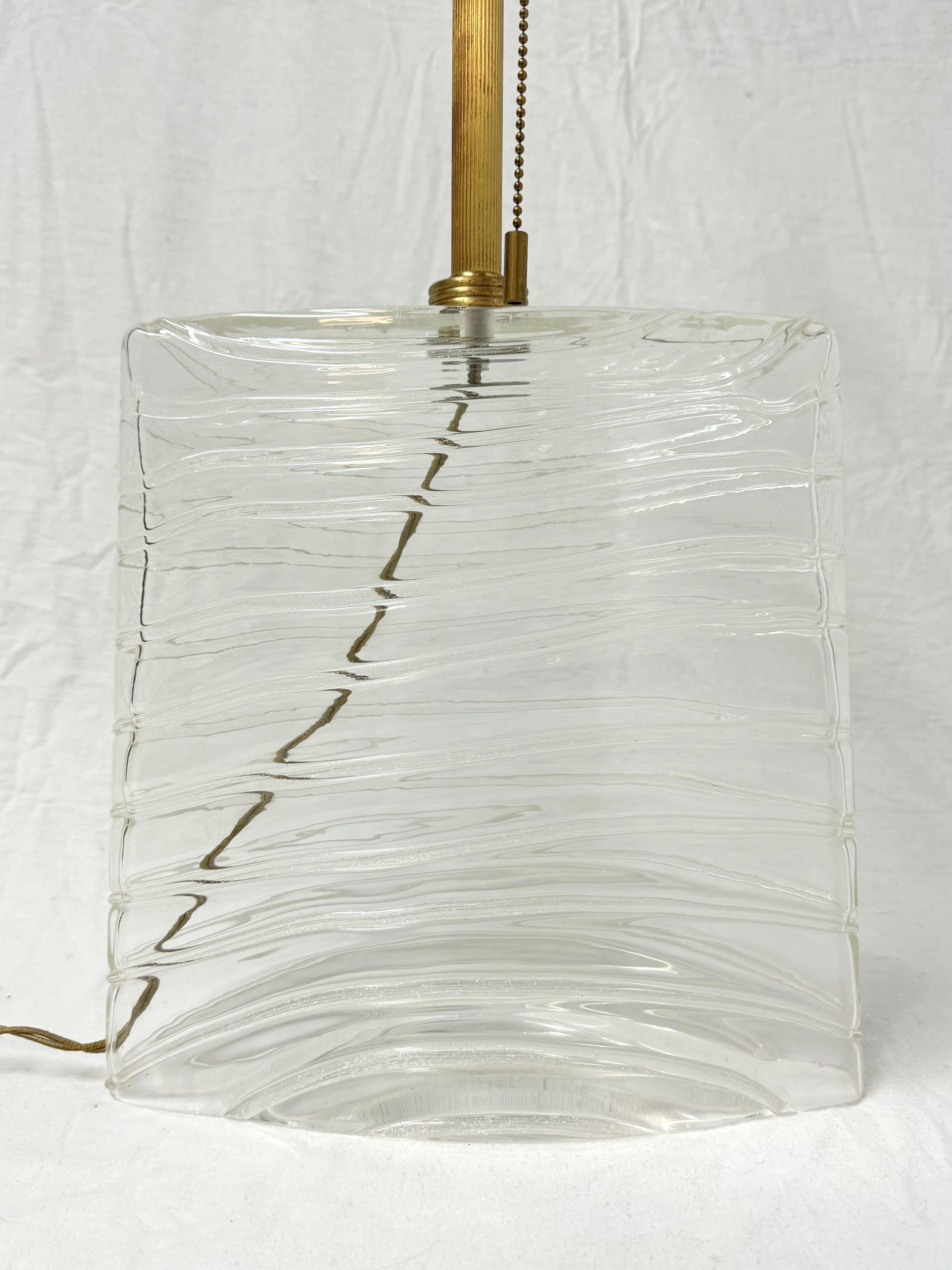Lámpara de cristal de Murano soplado a mano Donghia firmada Posmoderno en venta
