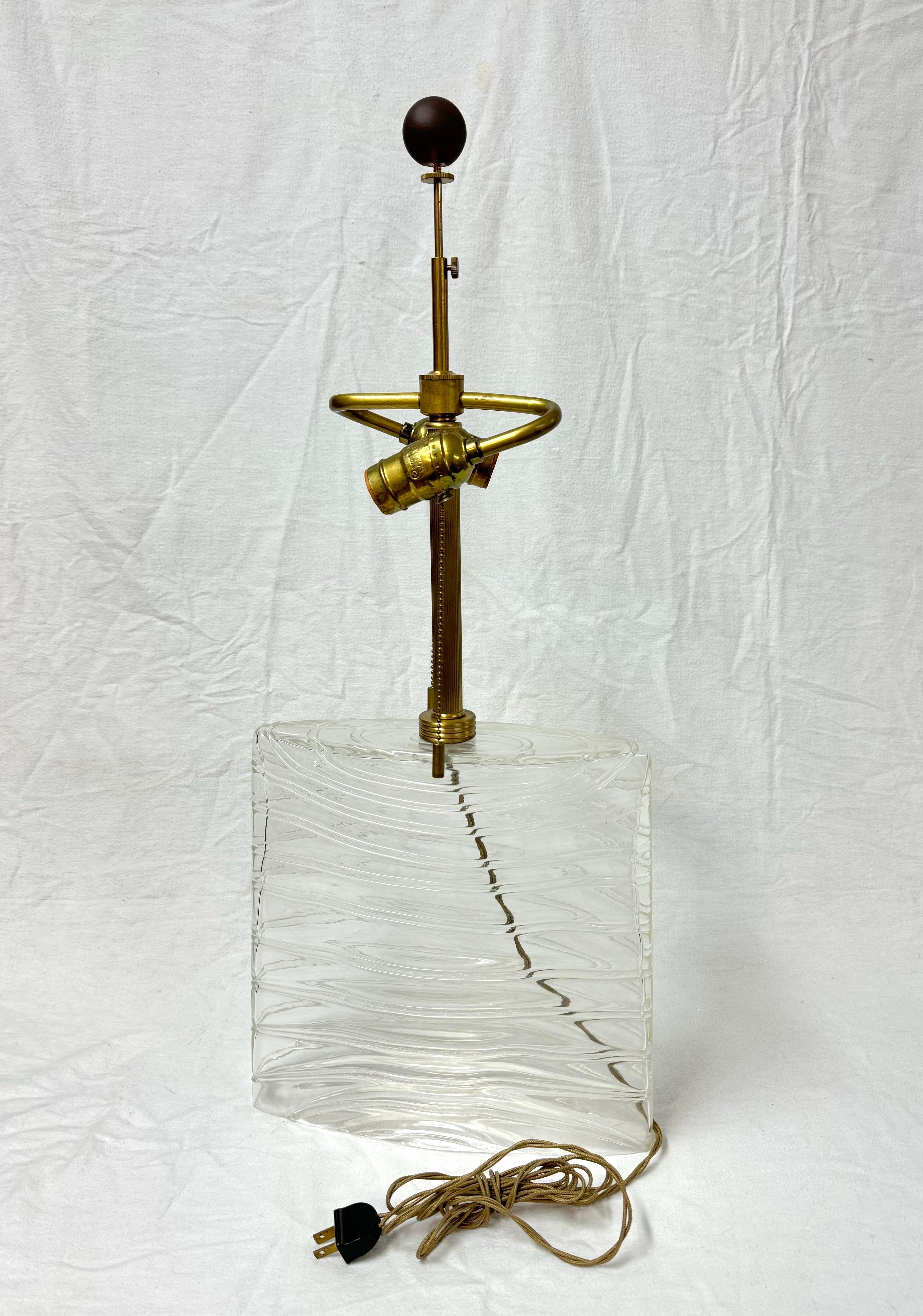 Lámpara de cristal de Murano soplado a mano Donghia firmada Italiano en venta