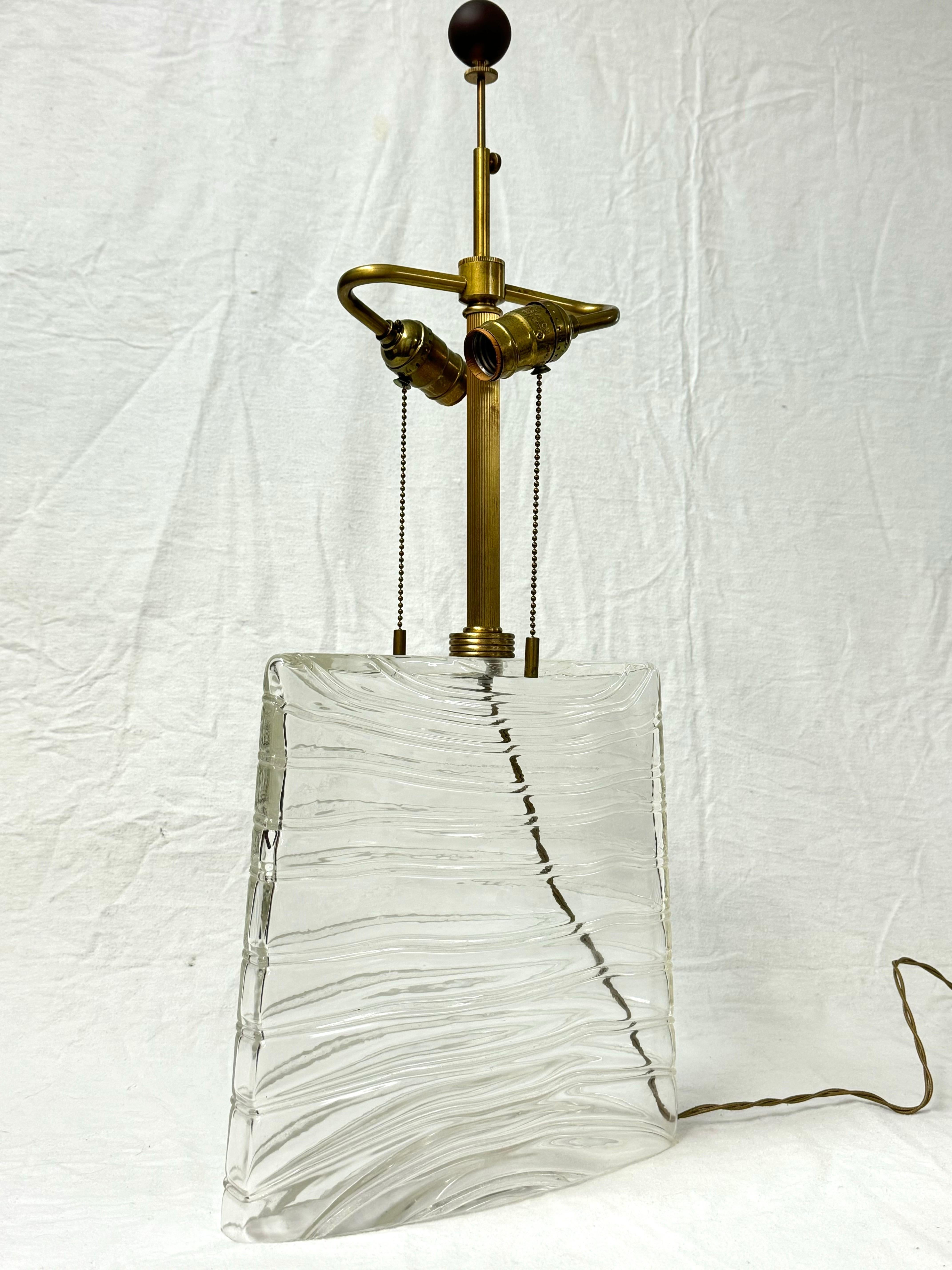 Lámpara de cristal de Murano soplado a mano Donghia firmada finales del siglo XX en venta