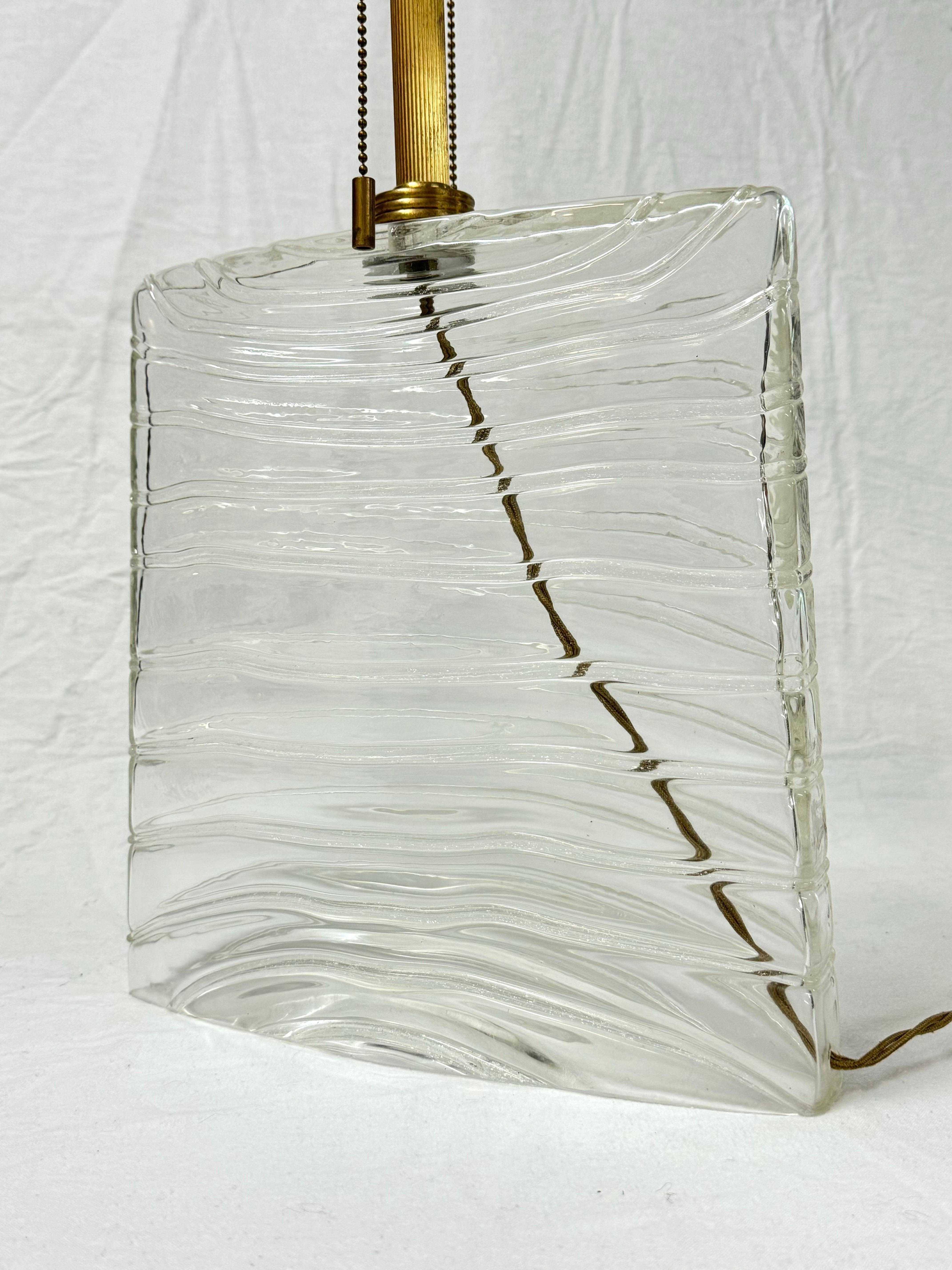 Lámpara de cristal de Murano soplado a mano Donghia firmada en venta 1