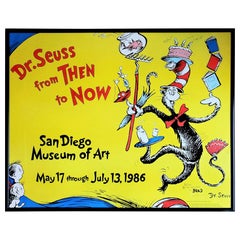 Signed Dr. Suess 1986 Art Poster