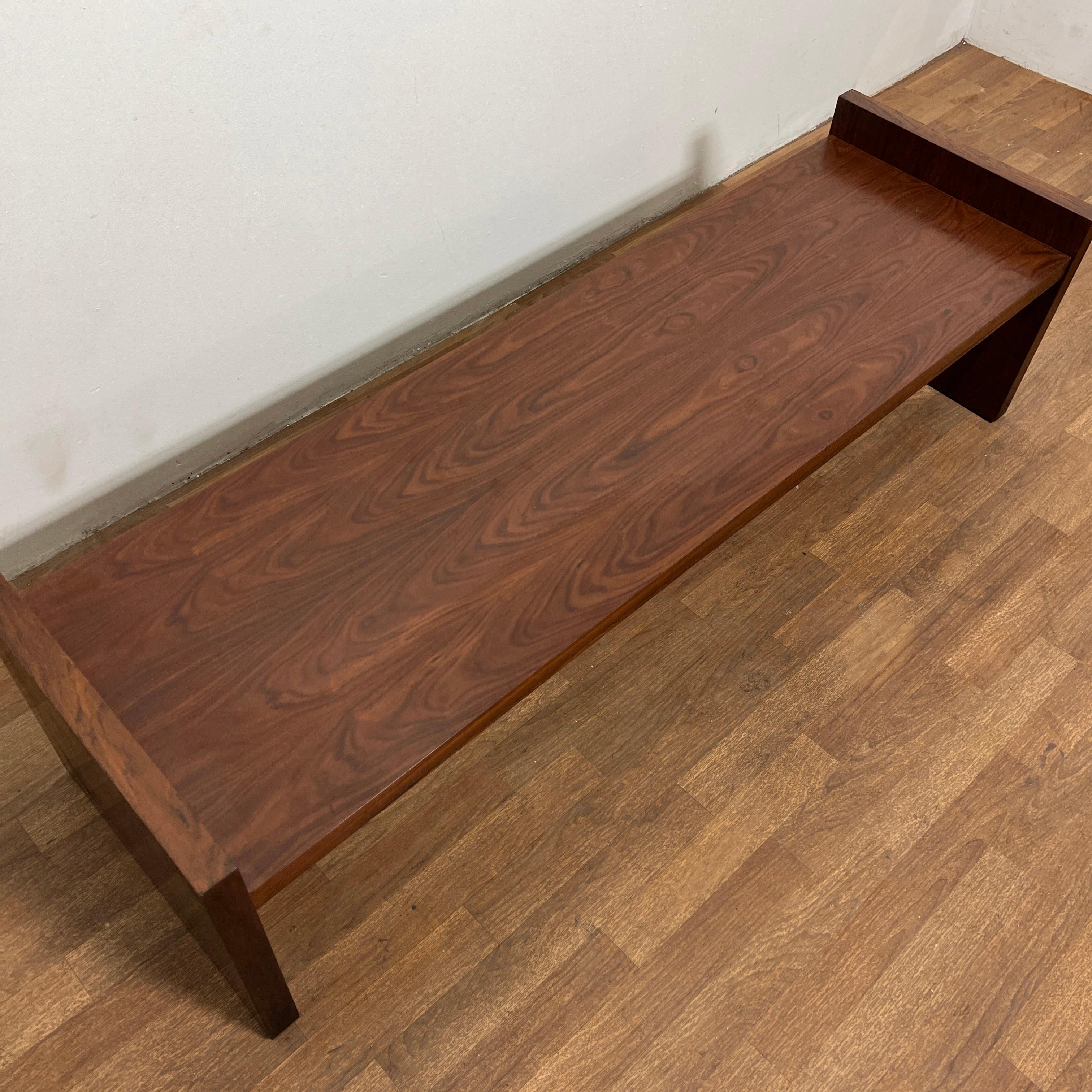 American Signed Dunbar Furniture Rosewood Bench Attributed to Edward Wormley, Ca. 1960s For Sale