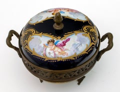 Signed E. Froger 19th Century French Porcelain Potpourri by Sevres, 1880