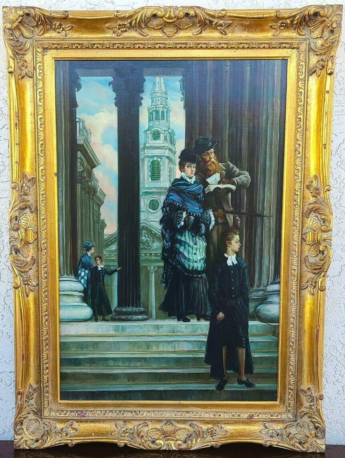 Offering one of our recent palm beach estate fine art acquisitions of a
Signed E R Brett original oil painting on canvas 
In an ornate giltwood frame

Approximate measurements in inches
Frame: 32.75