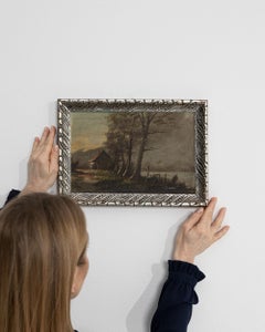 Signed Early 20th Century Landscape, Oil on Panel, 9.6 x 13.8 Inches