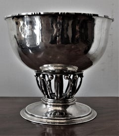 Georg Jensen Sterling Silver "Louvre" Pedestal Bowl