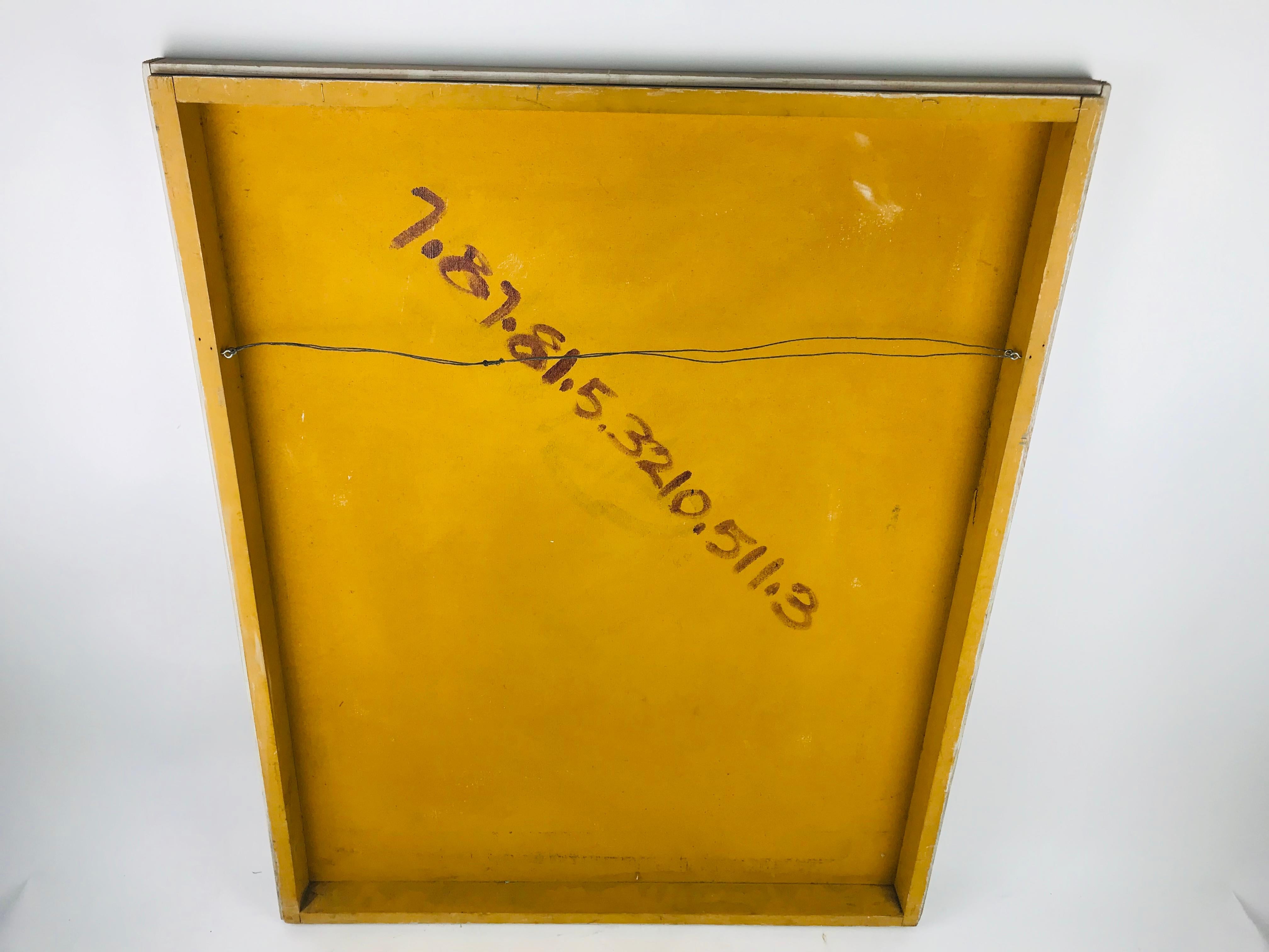Abstraktes Fraktalgemälde, Öl auf Leinwand, signiert Ed Murray, 1960er Jahre 5