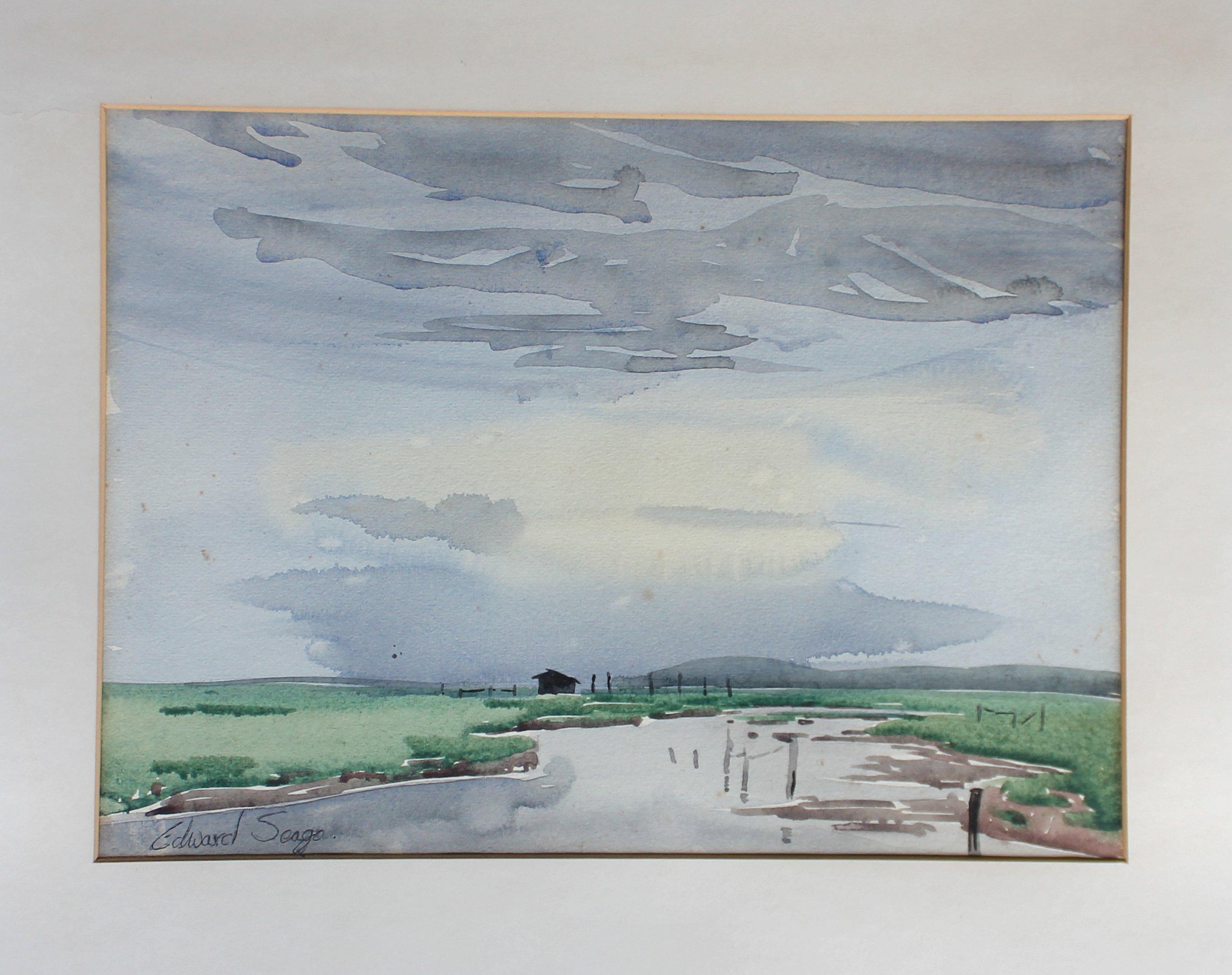 British Signed Edward Seago Watercolor