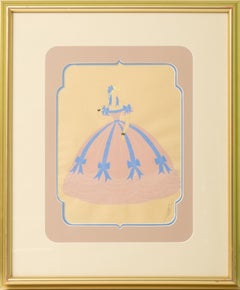 Signé Erte, Costume Design. Gouache sur papier, vers les années 1930