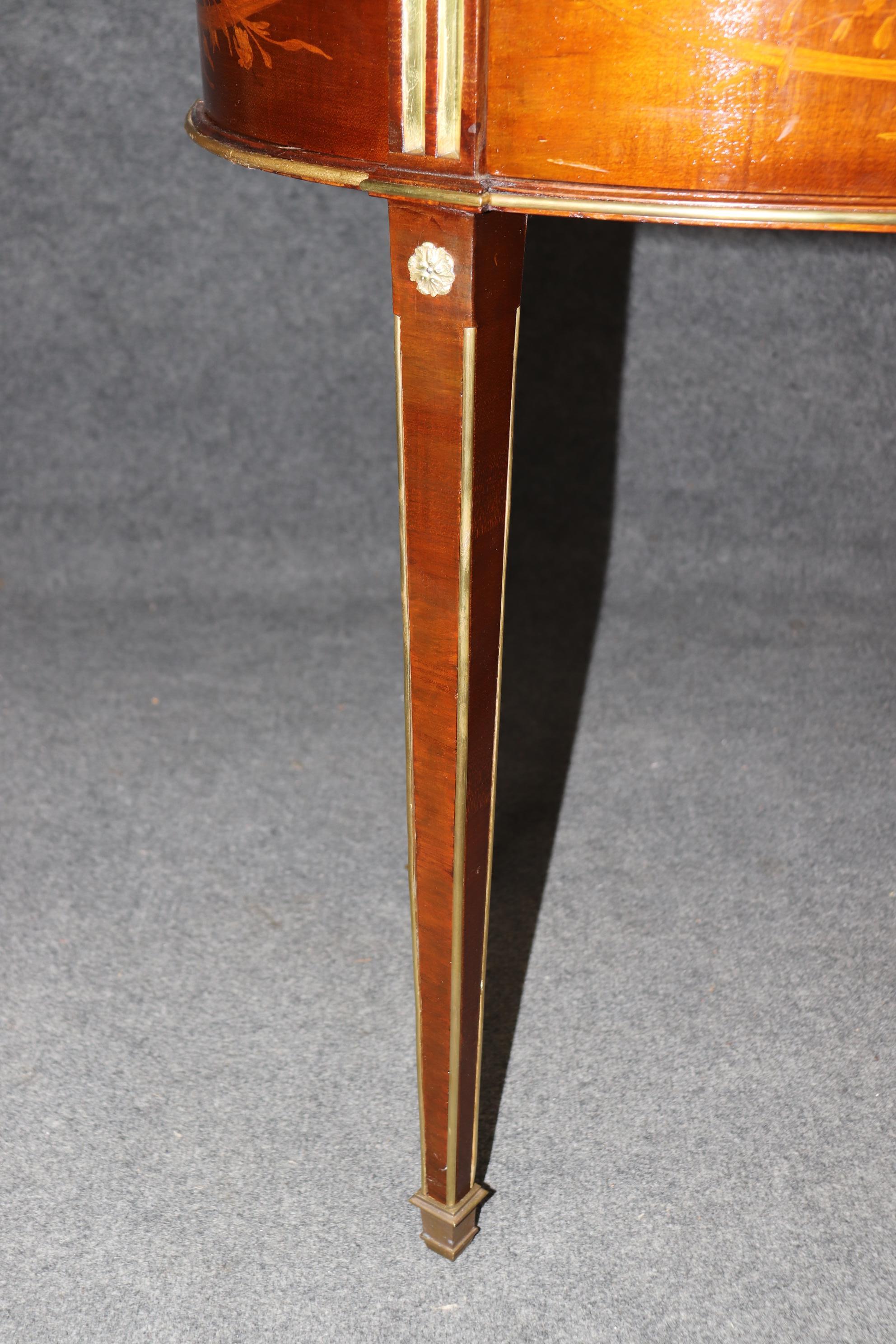 Signed Escalier De Cristal of Paris Metamorphic French Louis XVI Desk Table For Sale 6