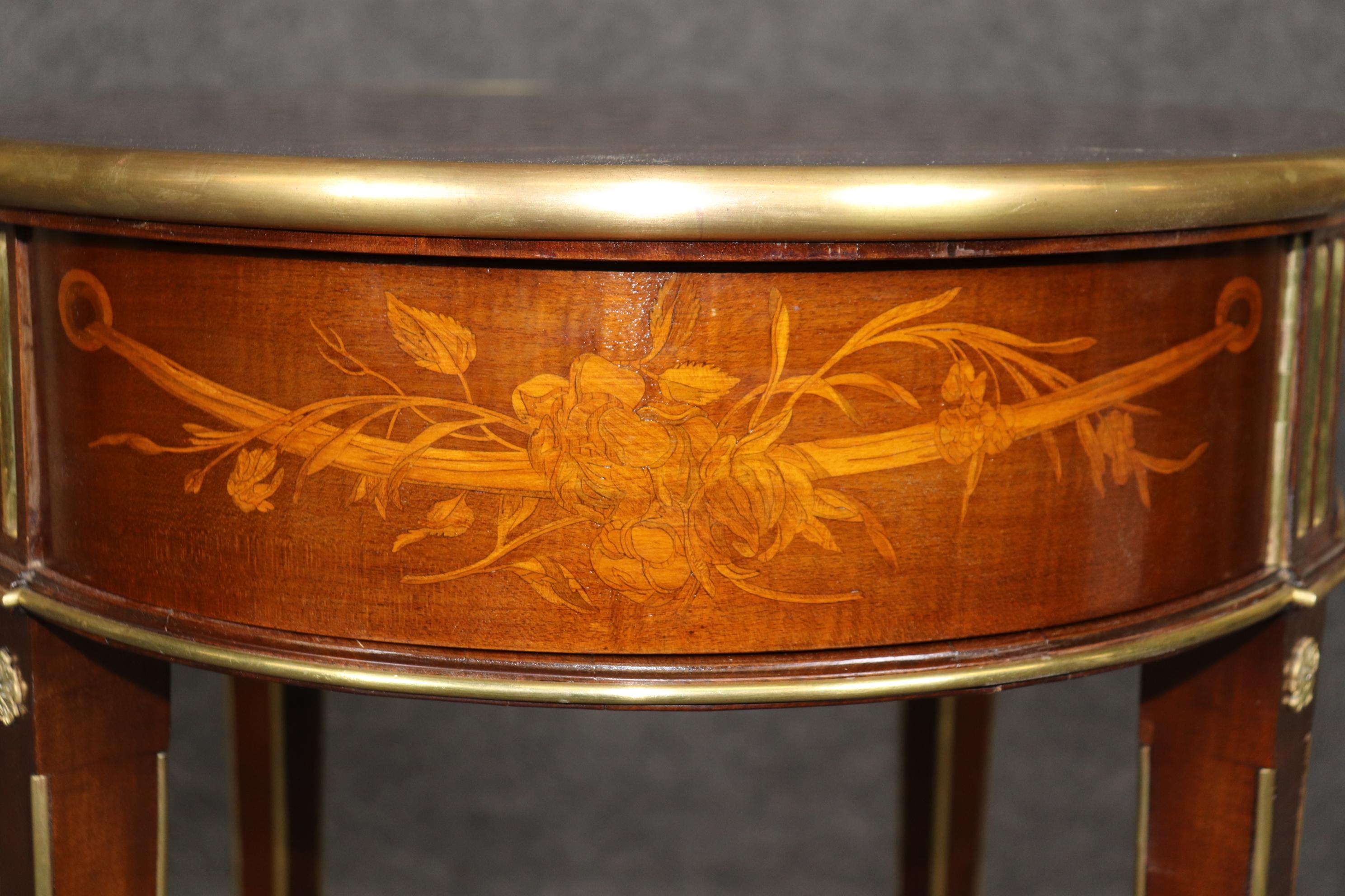 Signed Escalier De Cristal of Paris Metamorphic French Louis XVI Desk Table For Sale 7