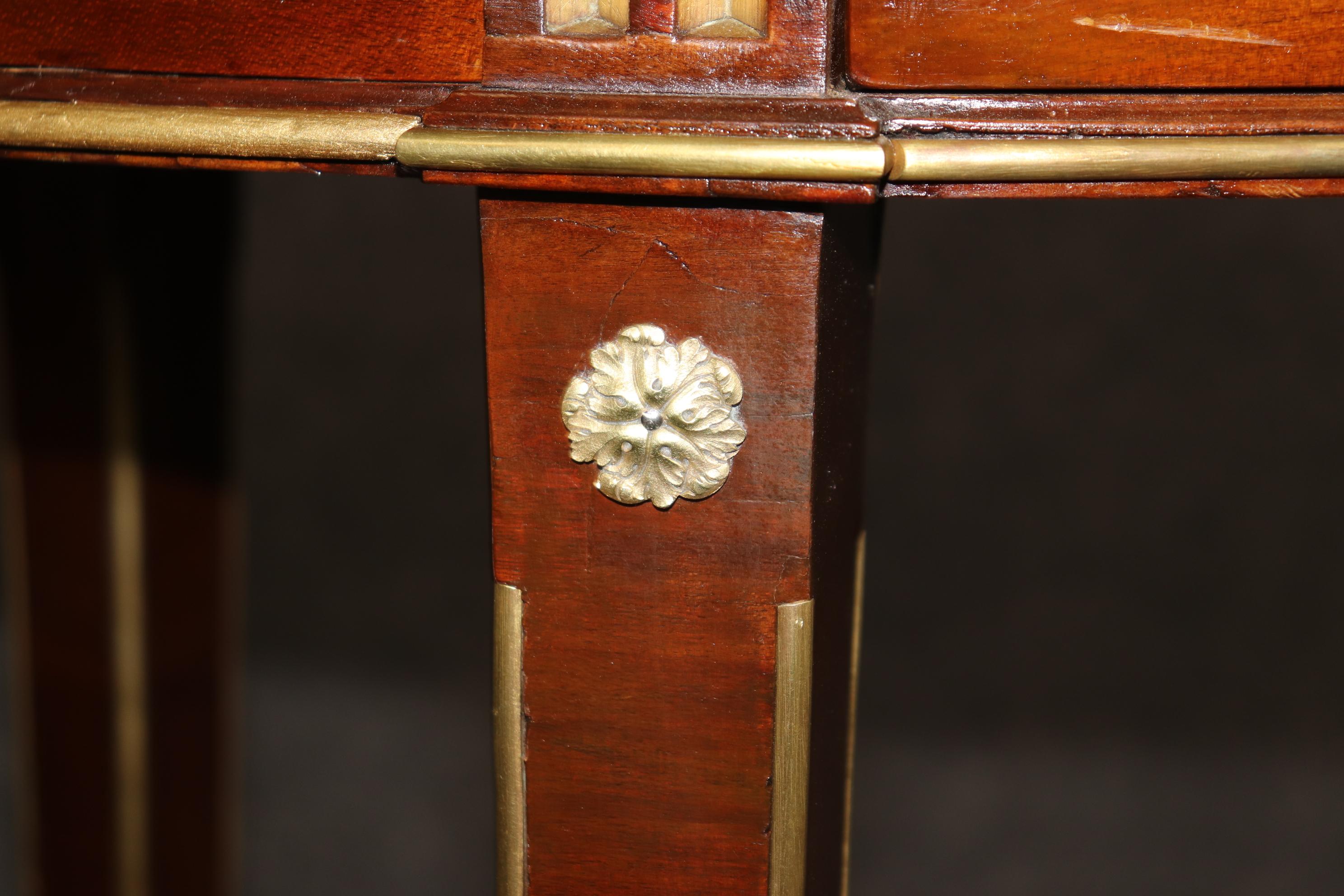 Signed Escalier De Cristal of Paris Metamorphic French Louis XVI Desk Table For Sale 9