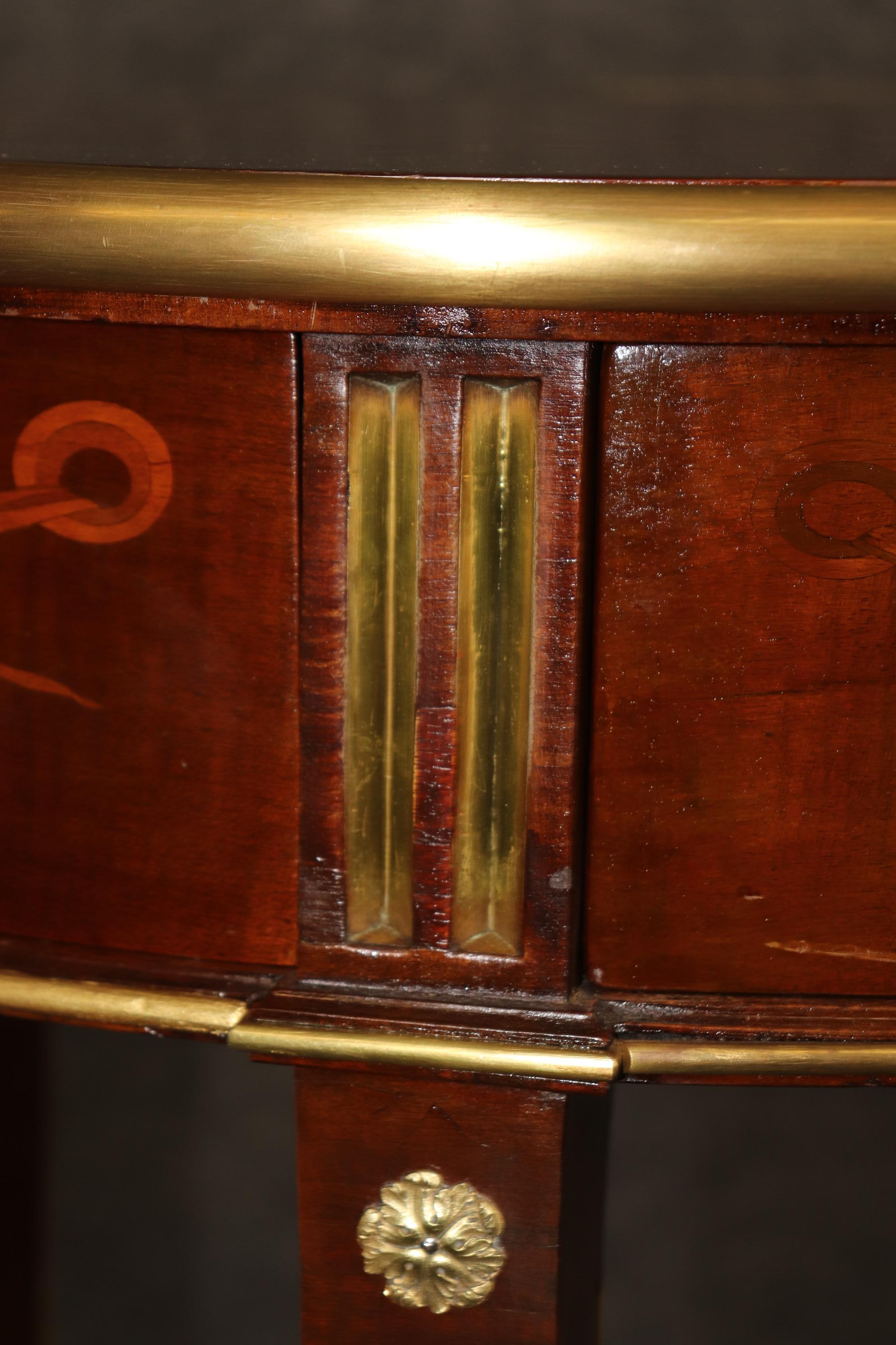 Signed Escalier De Cristal of Paris Metamorphic French Louis XVI Desk Table For Sale 10