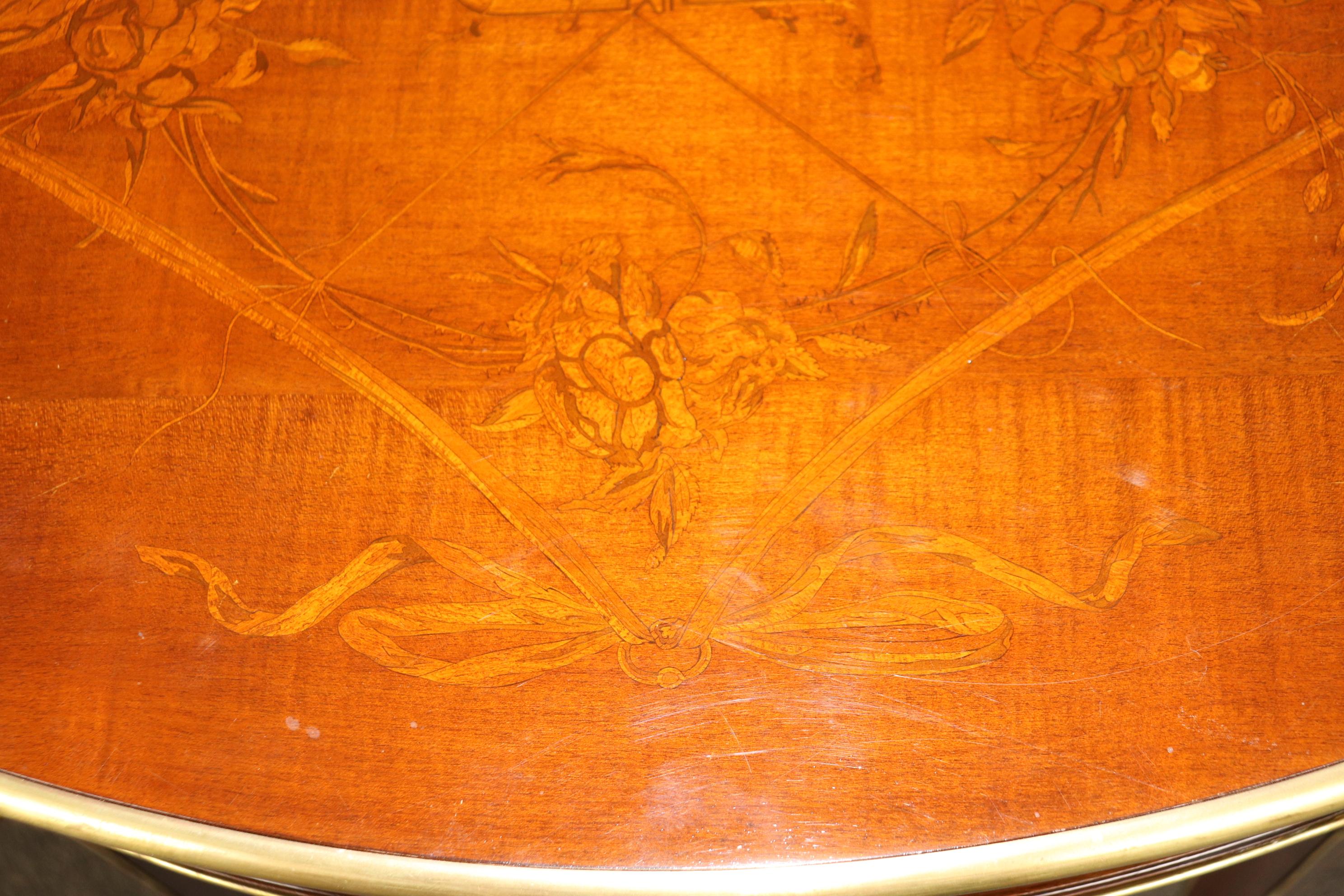 Signed Escalier De Cristal of Paris Metamorphic French Louis XVI Desk Table For Sale 11