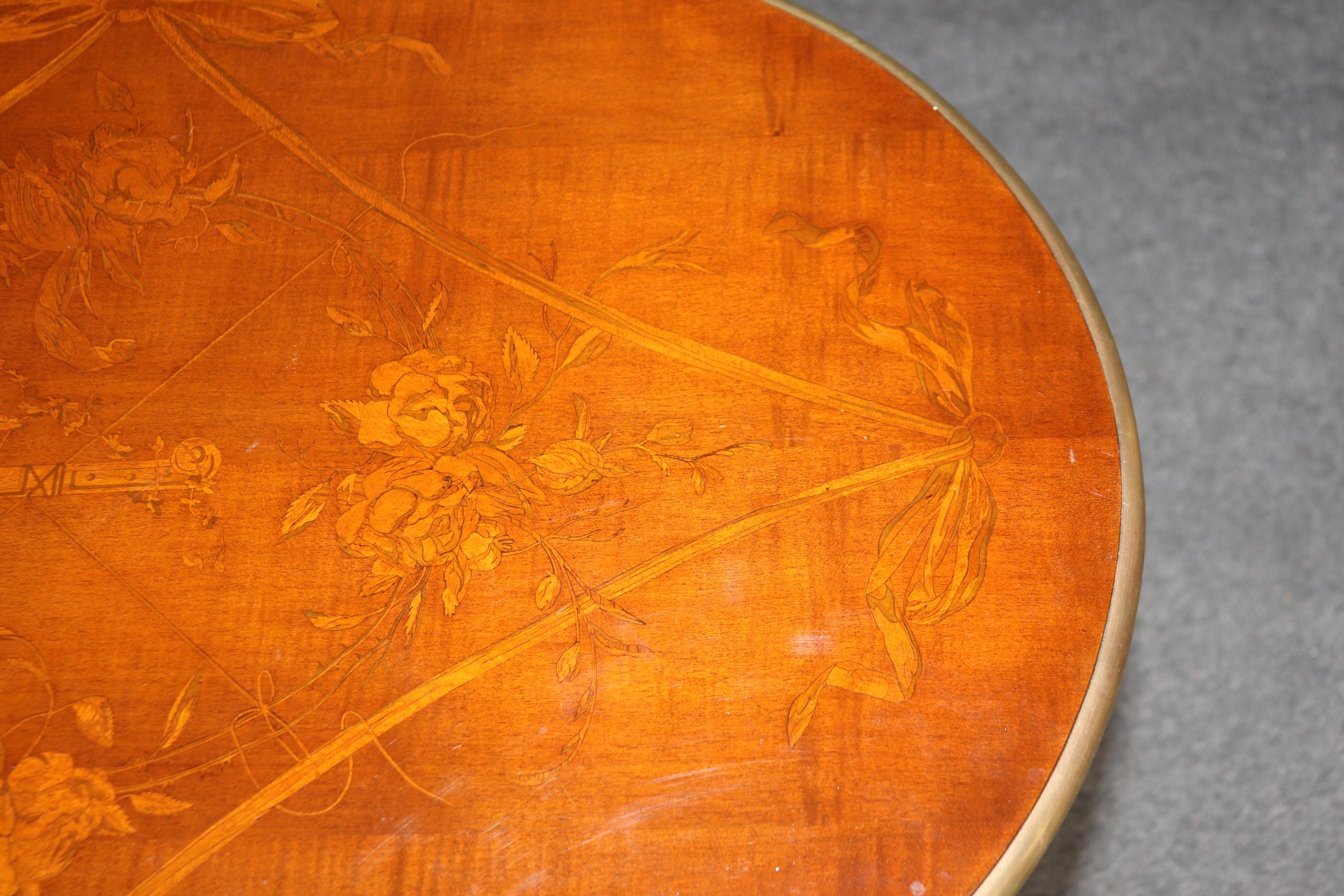Signed Escalier De Cristal of Paris Metamorphic French Louis XVI Desk Table For Sale 14