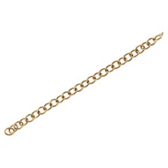 Signiertes Estate Jewelry Cartier 14k Gold Oval Gliederarmband