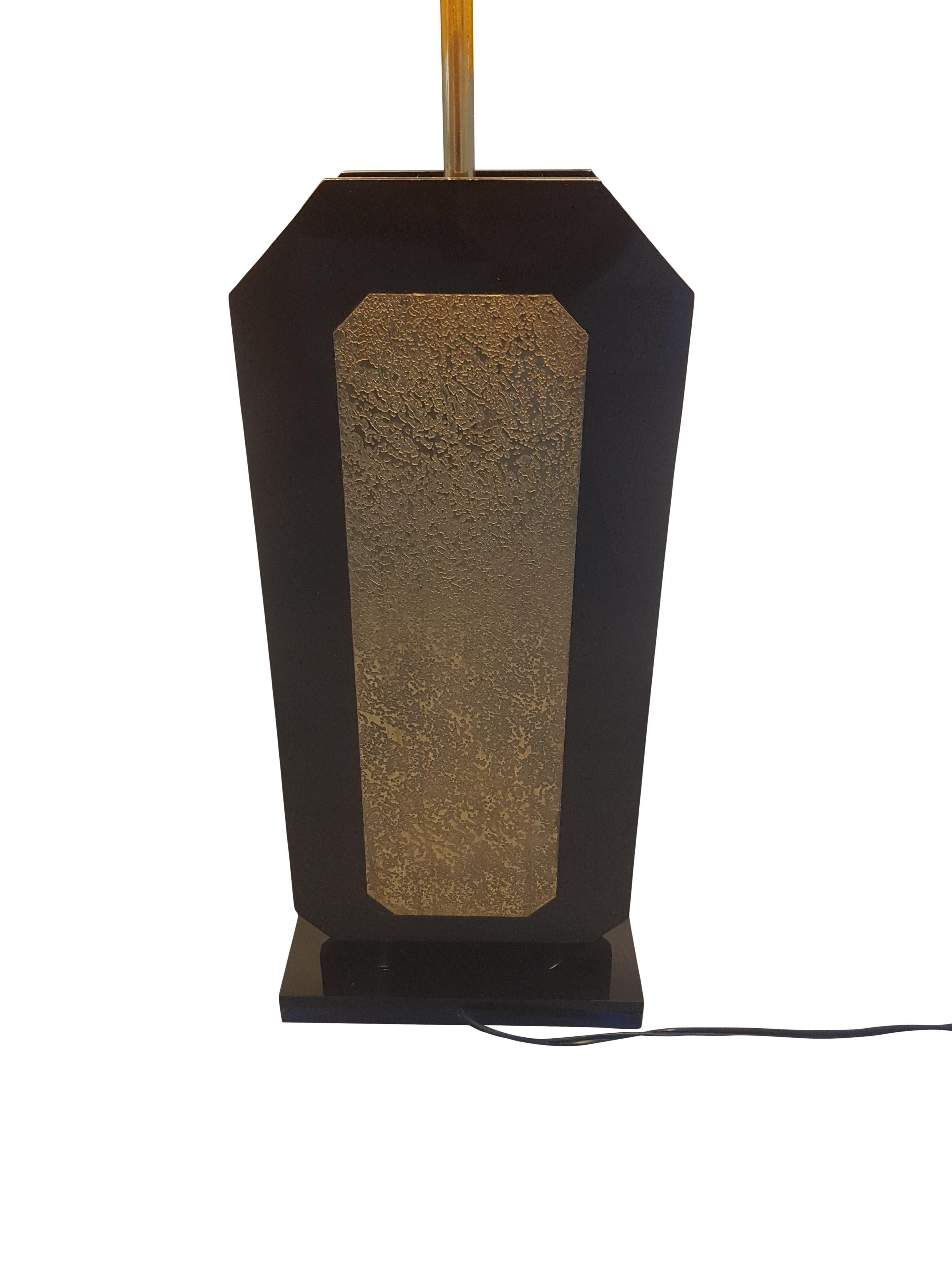 Regency Signed Etched Georges Mathias Table Lamp For Sale