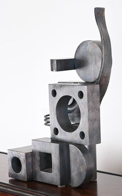 Signed Eugene Perry Patinated Steel Art Sculpture, 2018