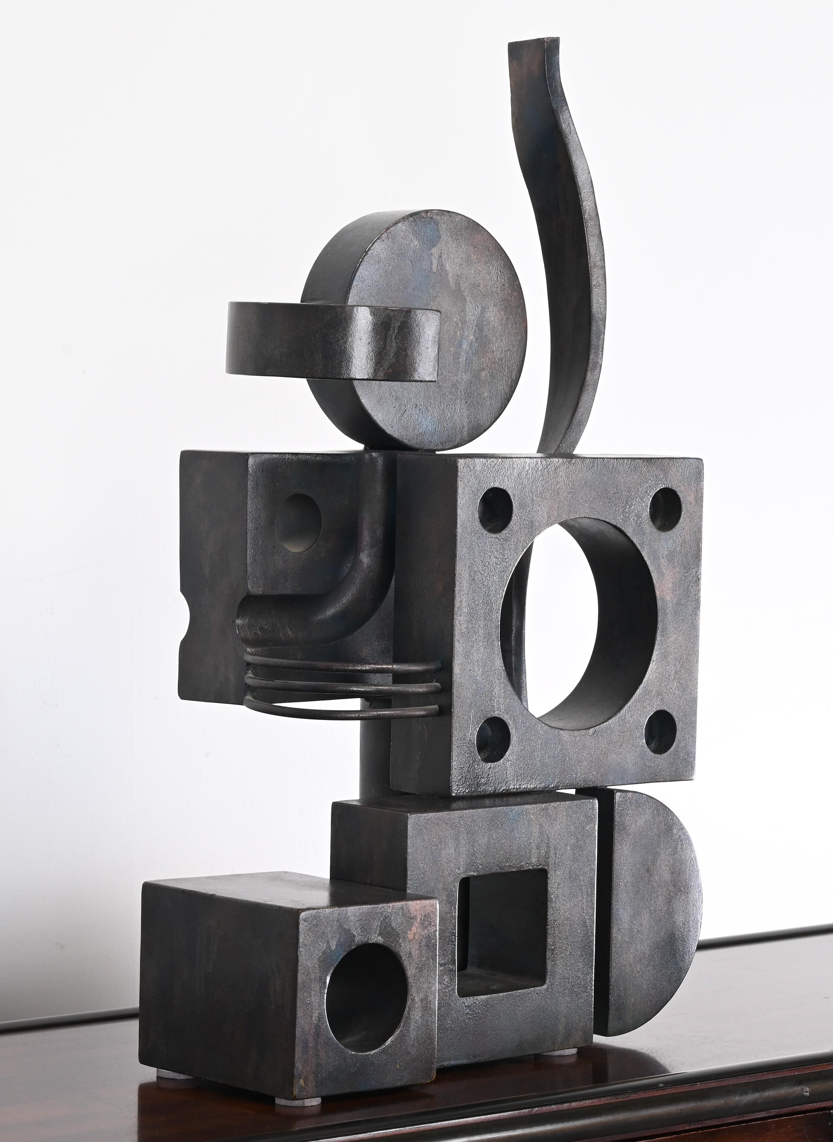 Modern Signed Eugene Perry Stainless Steel Art Sculpture, 2018 For Sale
