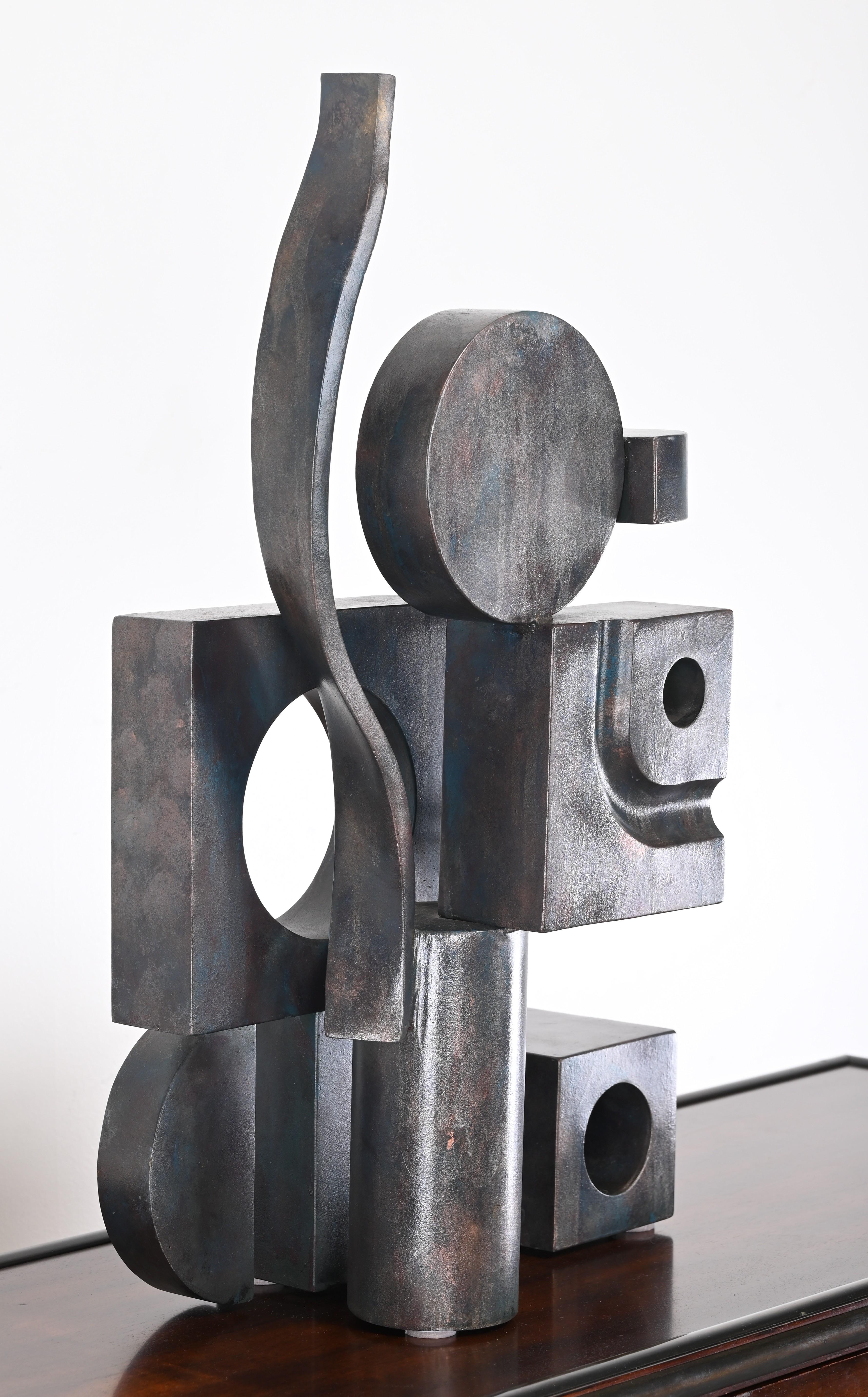 Contemporary Signed Eugene Perry Stainless Steel Art Sculpture, 2018 For Sale