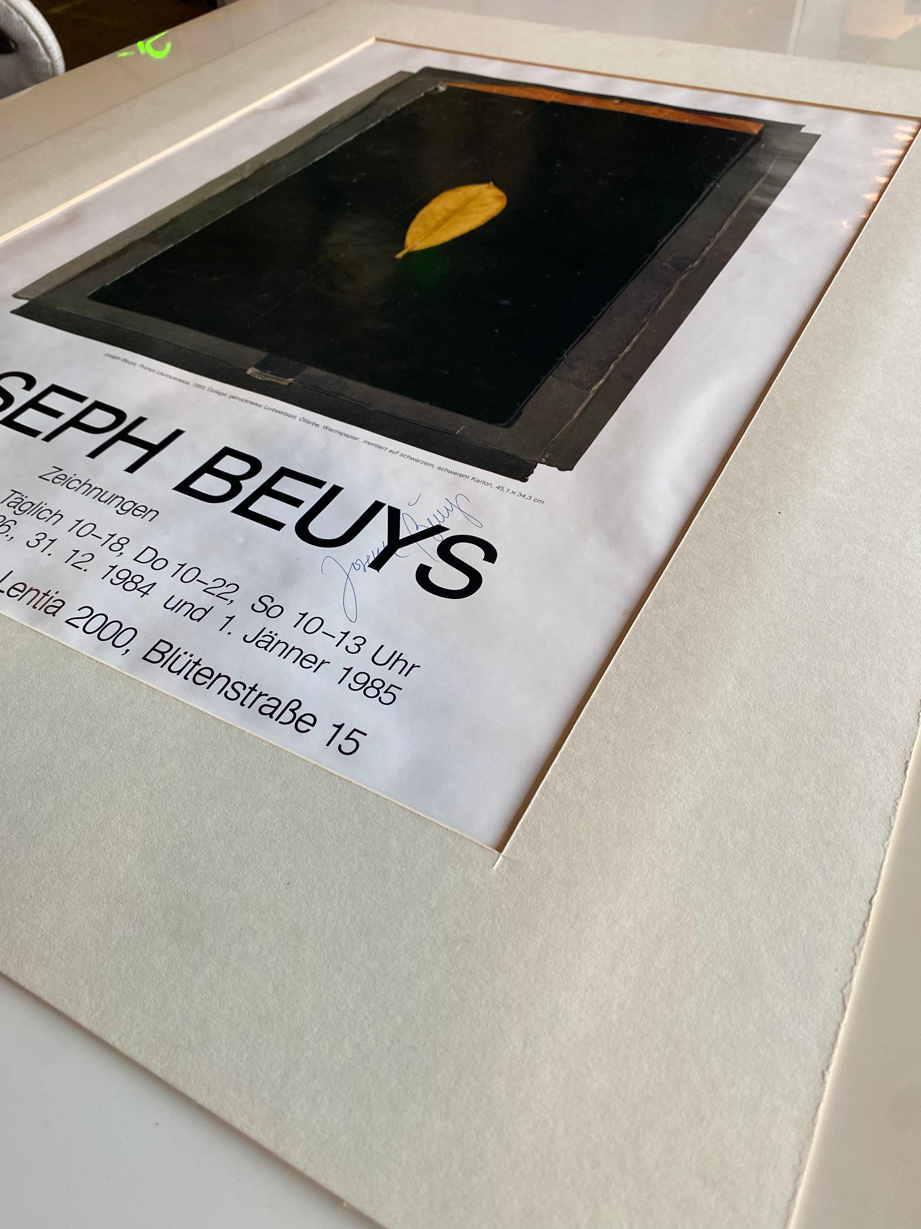 signed Exhibition poster by Joseph Beuys: Zeichnungen For Sale 2