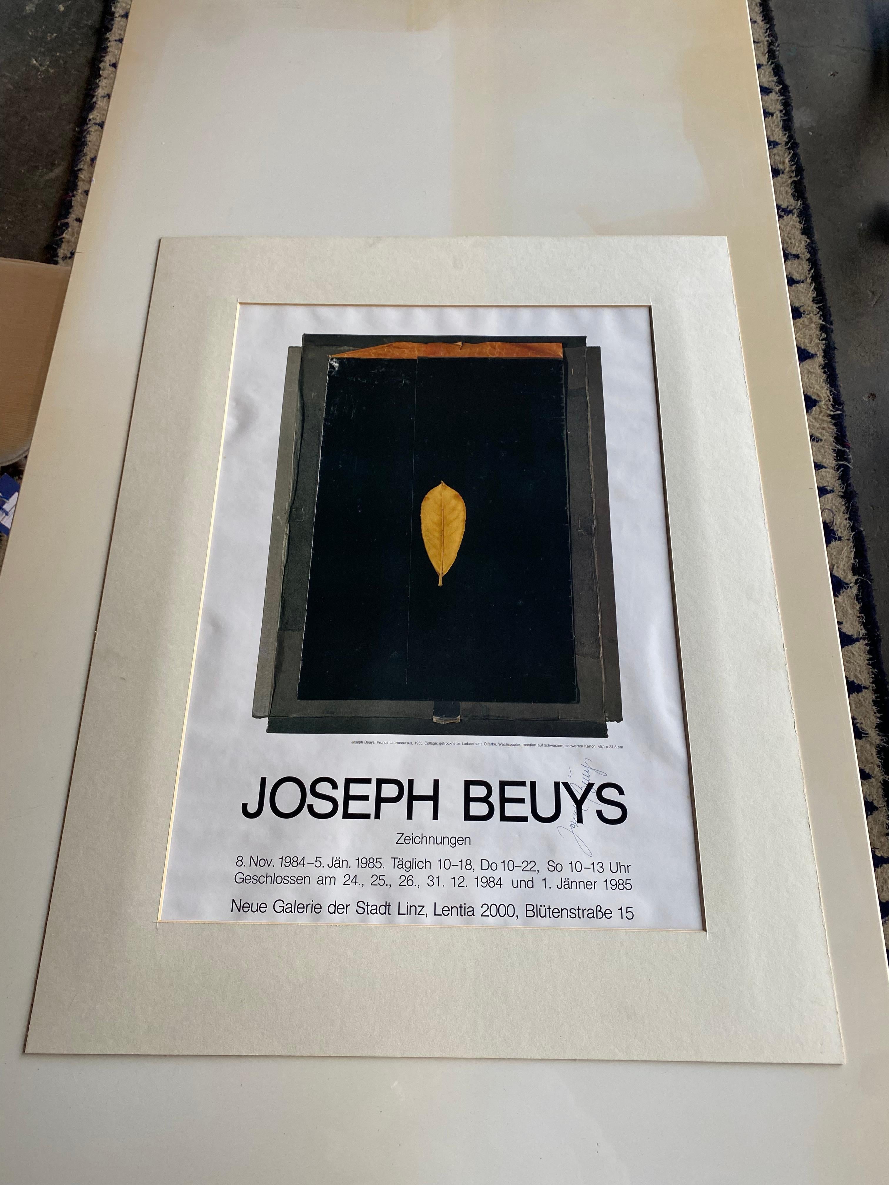 signed Exhibition poster by Joseph Beuys: Zeichnungen For Sale 5