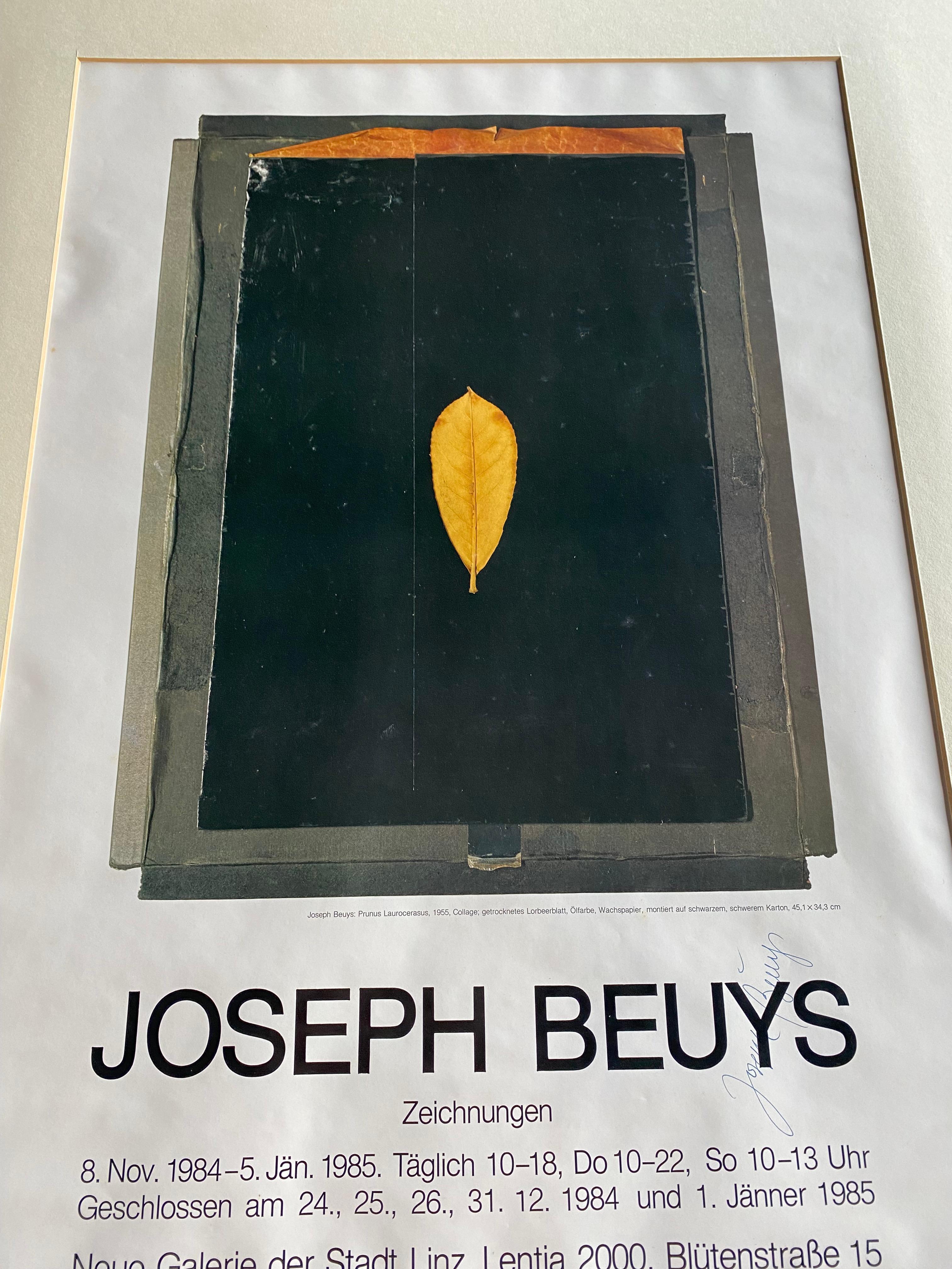 signed Exhibition poster by Joseph Beuys: Zeichnungen For Sale 8