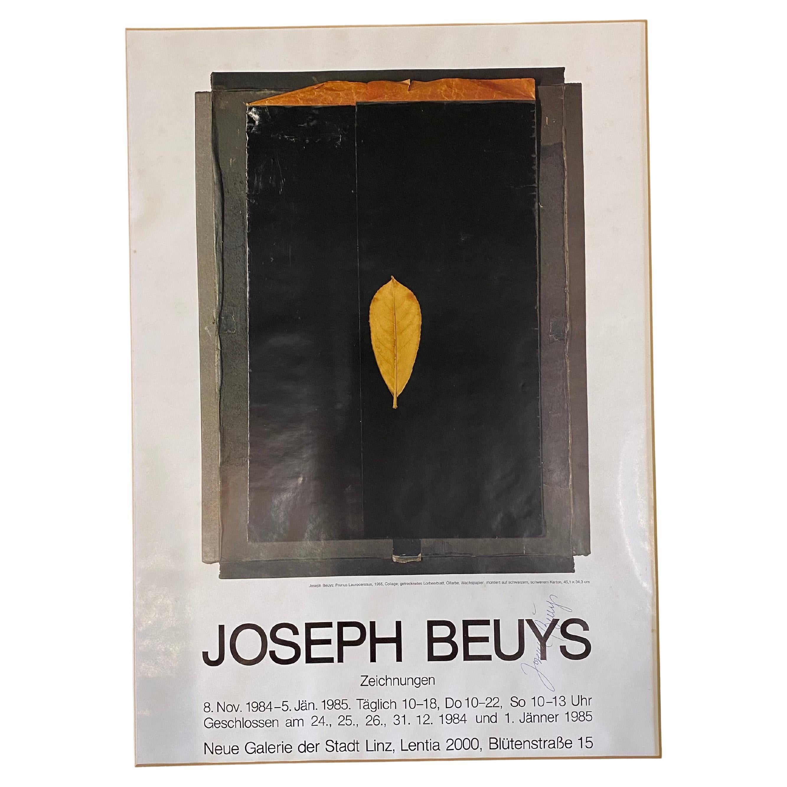 Affiche d'exposition signée par Joseph Beuys : Zeichnungen
