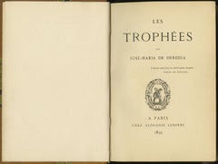 J-M. Hérédia's Les Trophées with signed frontispiece portrait and EXTRAS
