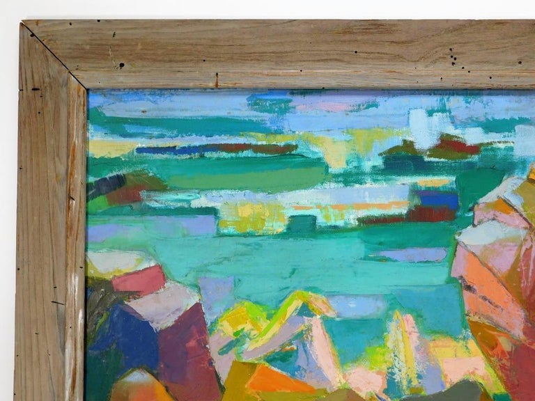 Signed F. Carter Abstract Landscape Oil Painting at 1stDibs carter