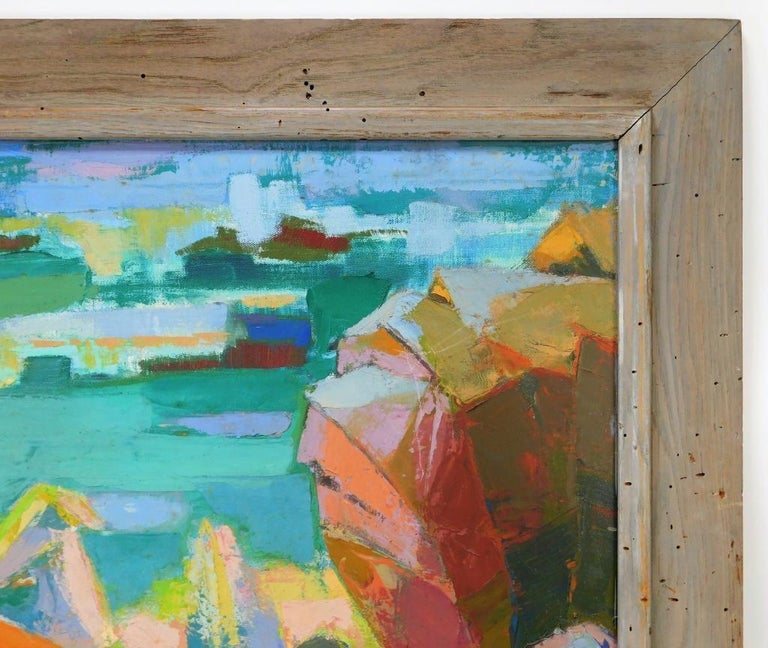 Signed F. Carter Abstract Landscape Oil Painting at 1stDibs carter