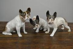 F.Diller signed Porcelain French Bulldog by Rosenthal Selb Bavaria, 1920s