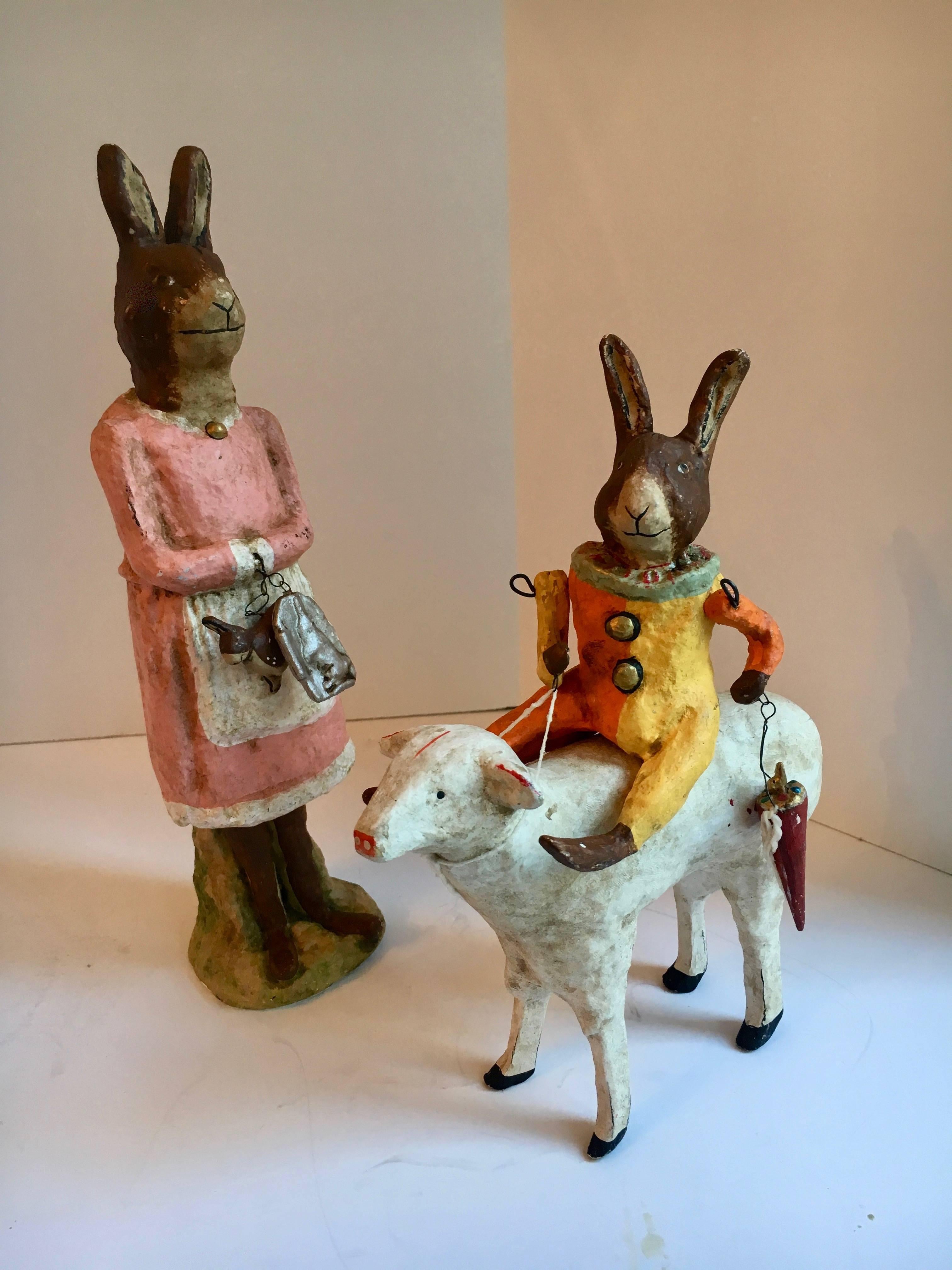 paper mache rabbits for sale