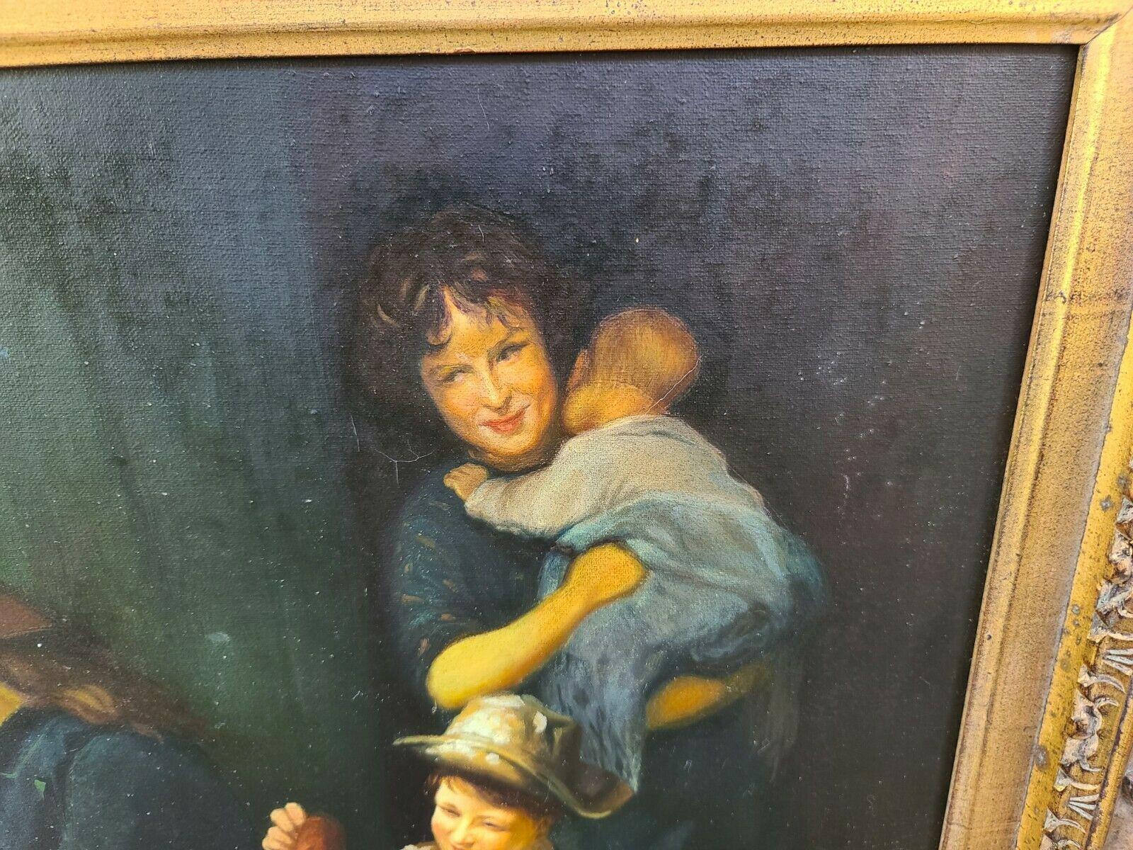 Peinture à l'huile originale sur toile encadrée, signée et signée N Henry Bingham Bon état - En vente à Lake Worth, FL