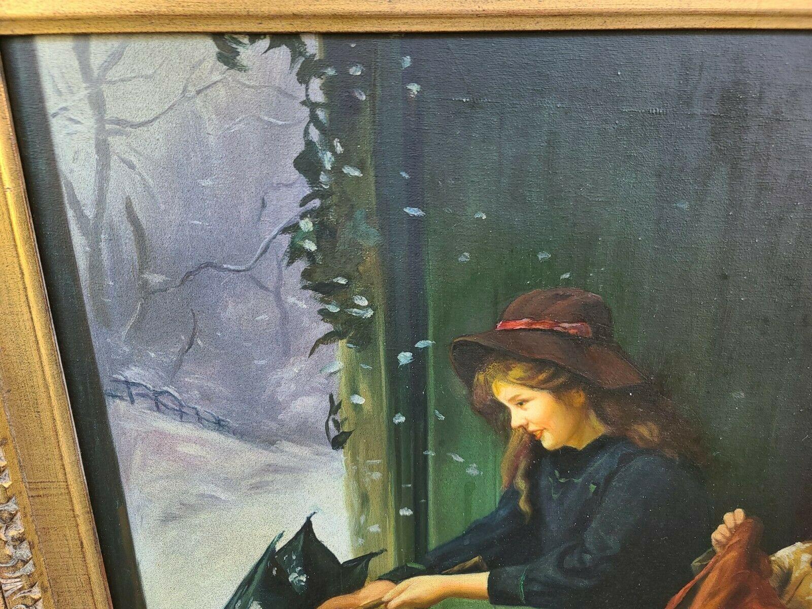 20ième siècle Peinture à l'huile originale sur toile encadrée, signée et signée N Henry Bingham en vente