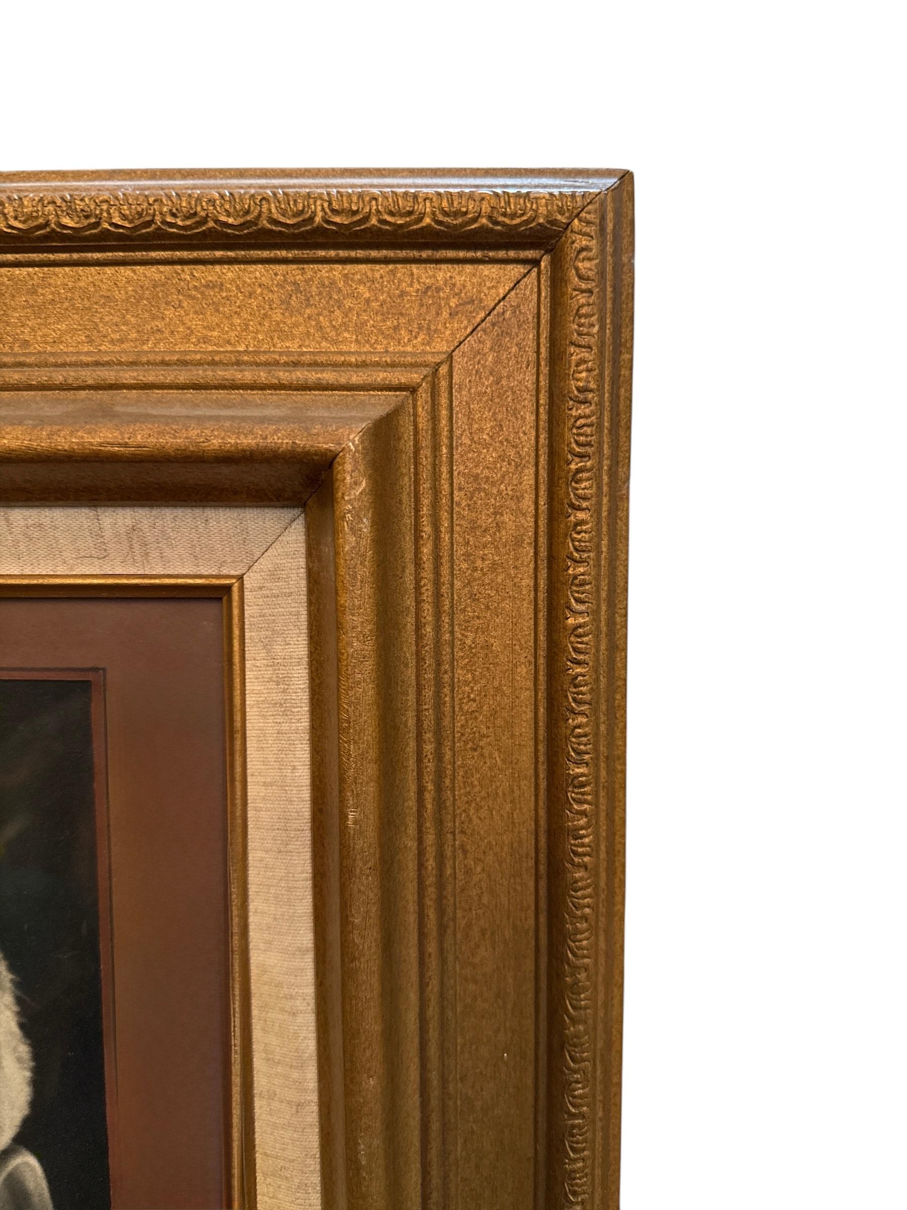Portrait d'Eugène Oneill encadré signé et daté de 1946 Bon état - En vente à Pasadena, CA