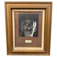 Signiertes gerahmtes Porträt von Eugene Oneill, datiert 1946