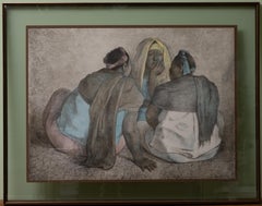 Firmado Francisco Zuniga, 'Tres Mujeres'. Litografía editada, 1981