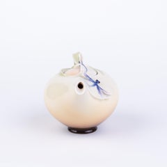 Signed Franz Porcelain Dragonfly Lidded Teapot Designed by Jan Woo