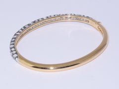 Fred Leighton Rose Cut Diamond Narrow Pavé Bangle