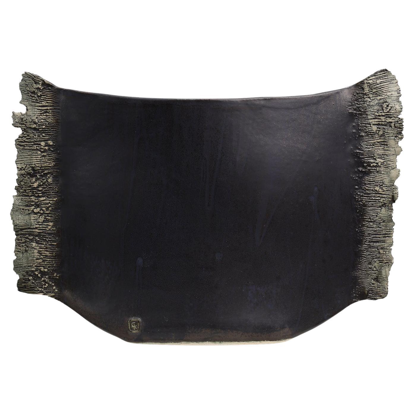 Vaso in ceramica francese firmato, Francia, circa 1960